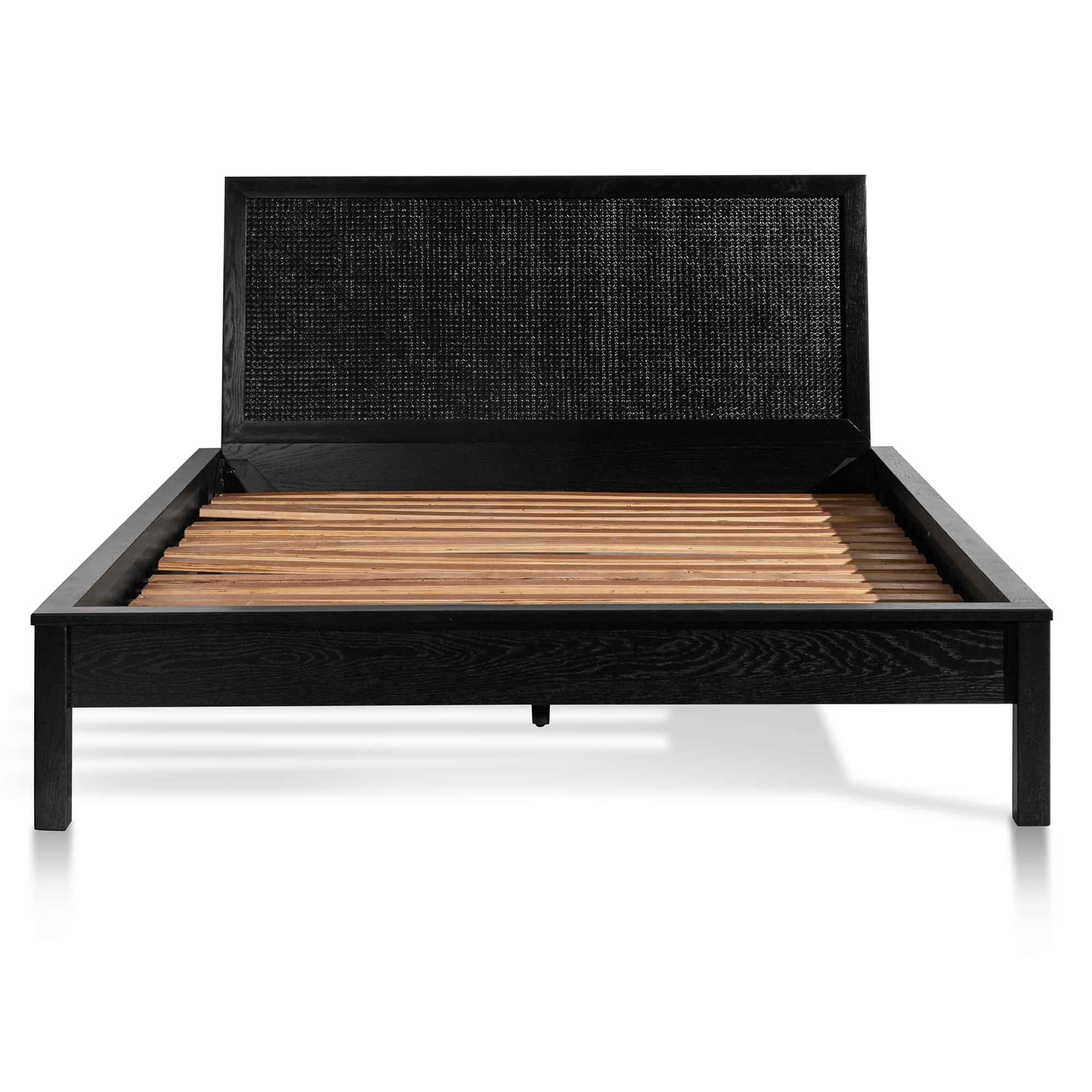 Molina Black Wooden Queen Sized Bed Frame