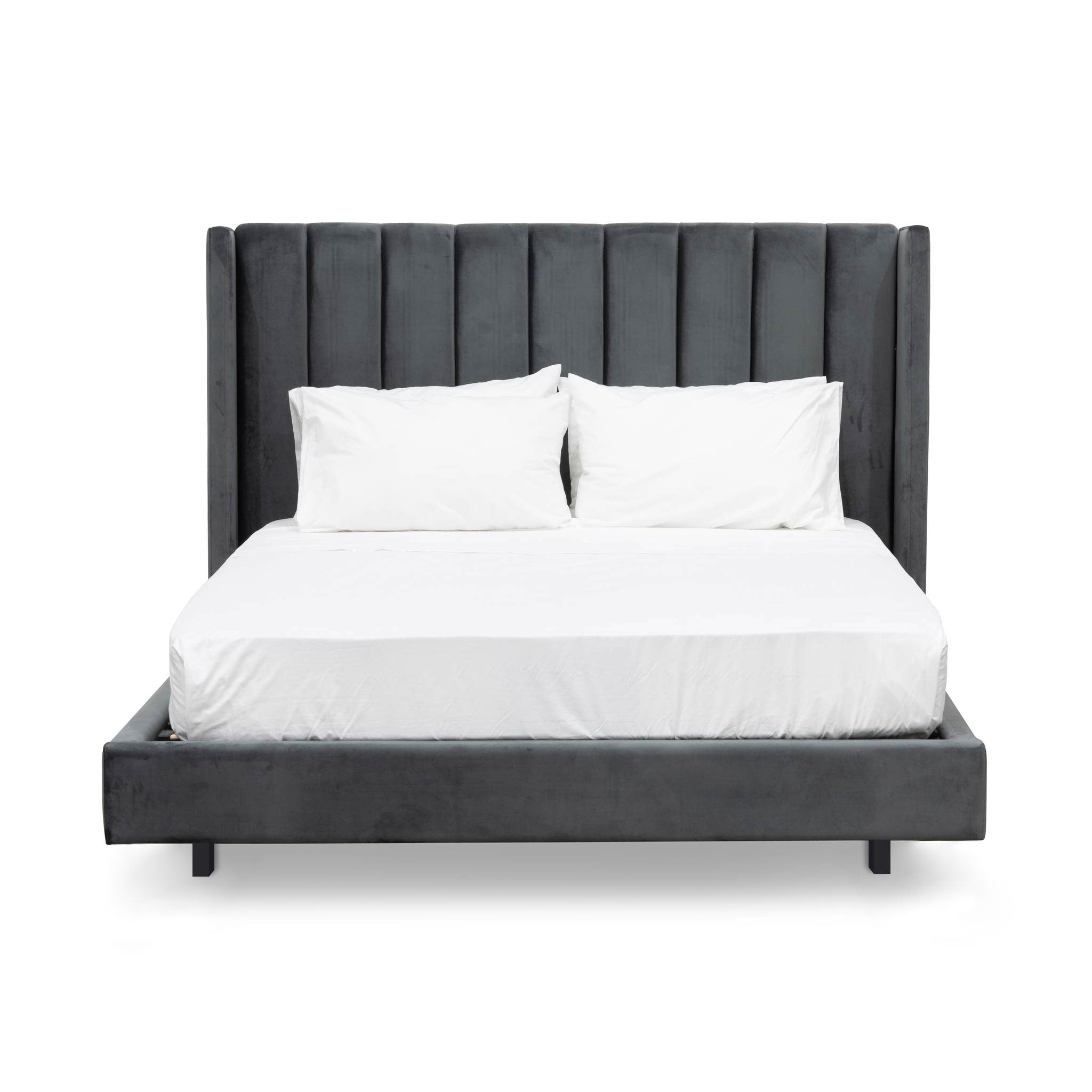 Hillsdale Velvet King Bed Frame