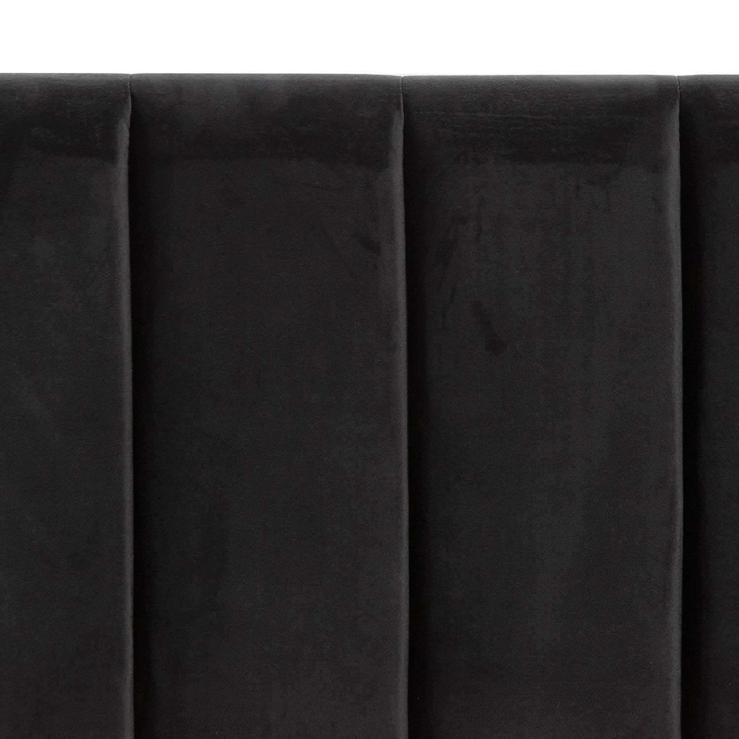 Black Velvet King Sized Wide Base Bed Frame