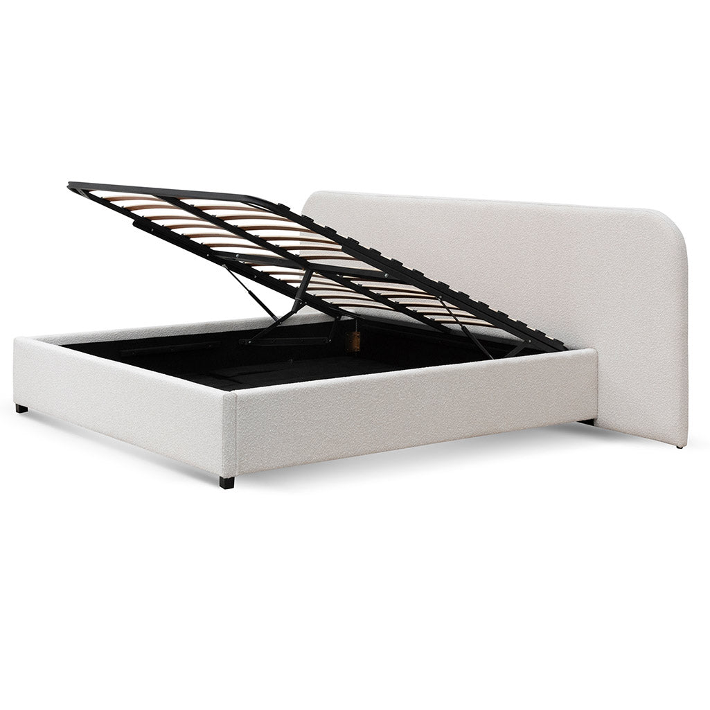 Snow Boucle King Sized Bed Frame