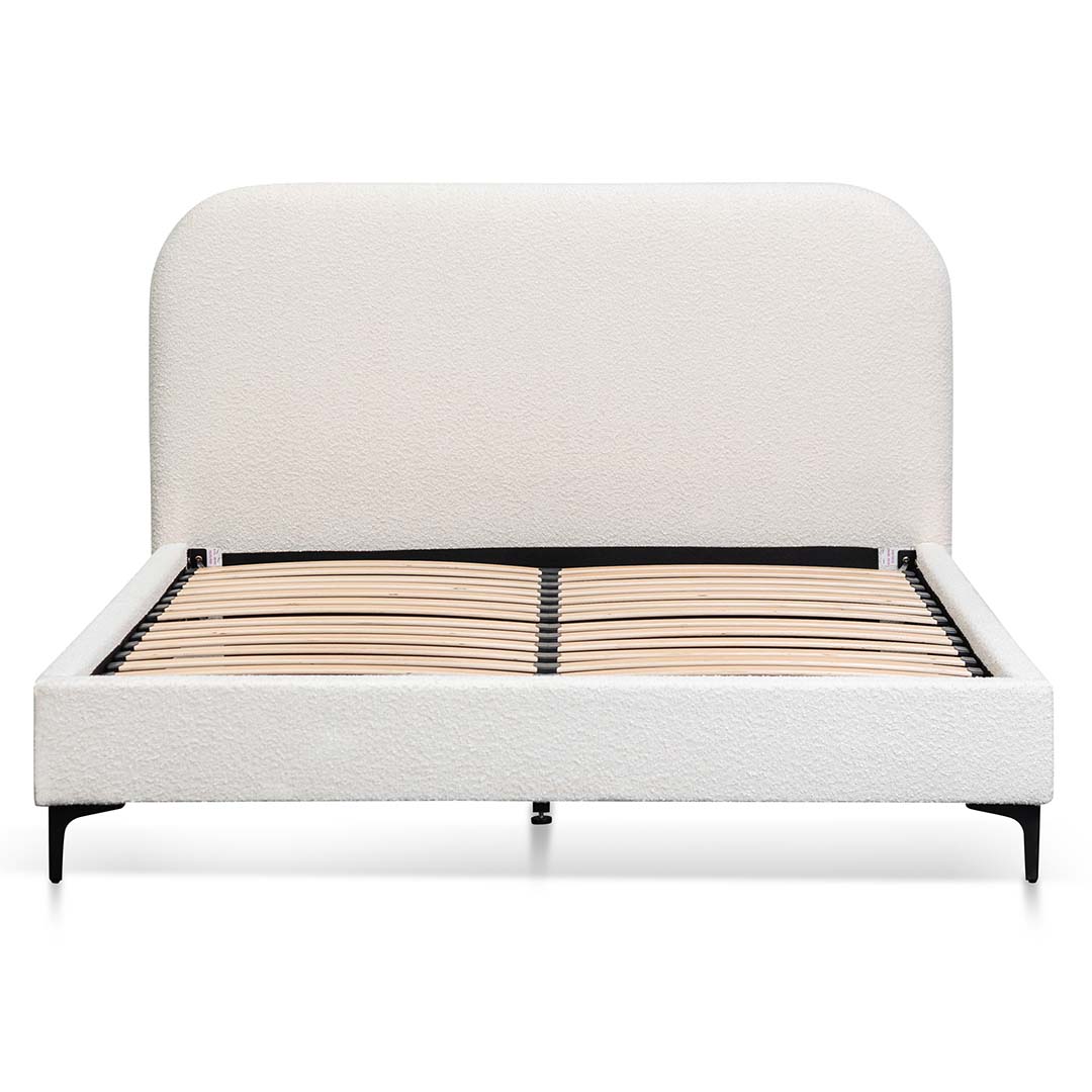 Cream White King Bed Frame