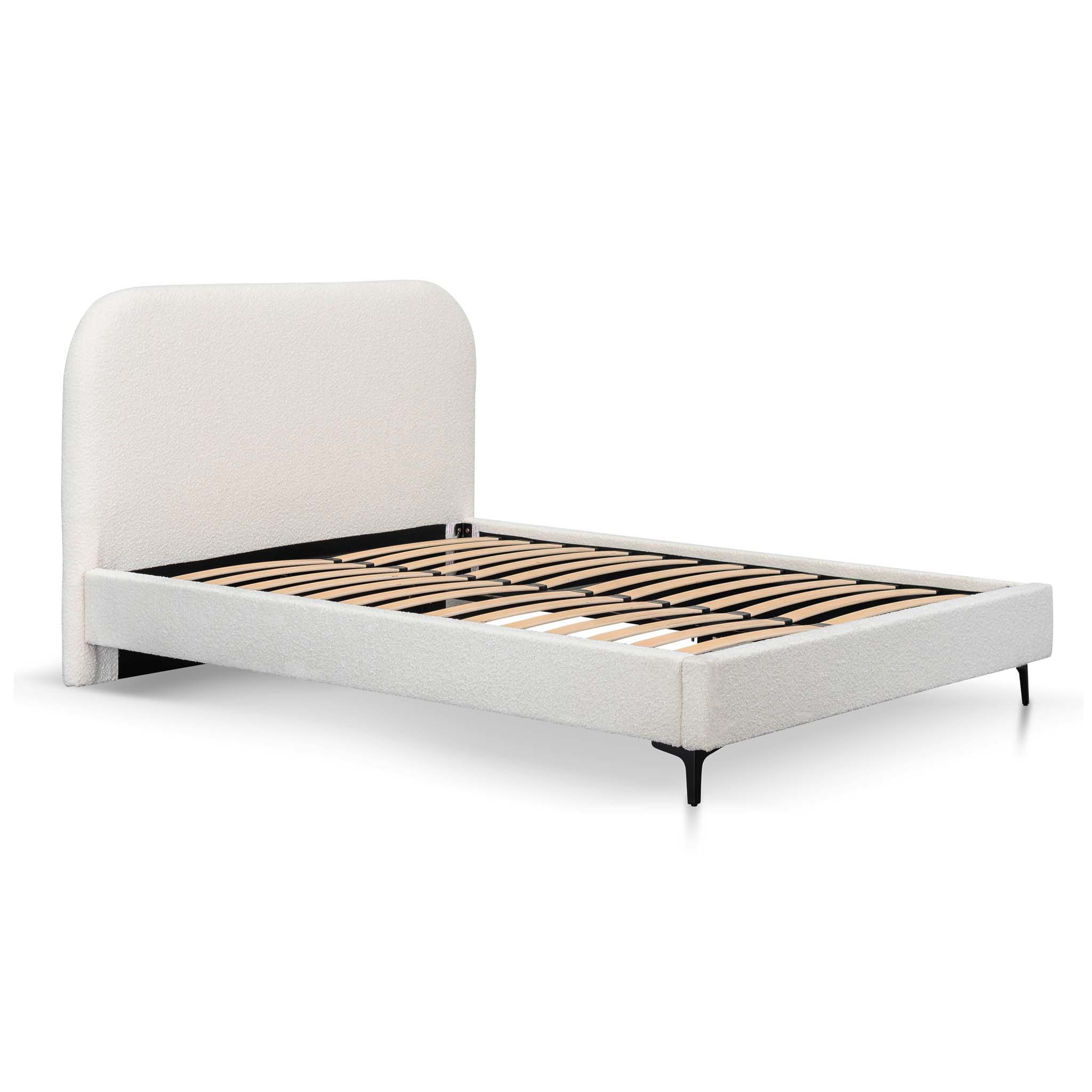 Cream White King Bed Frame