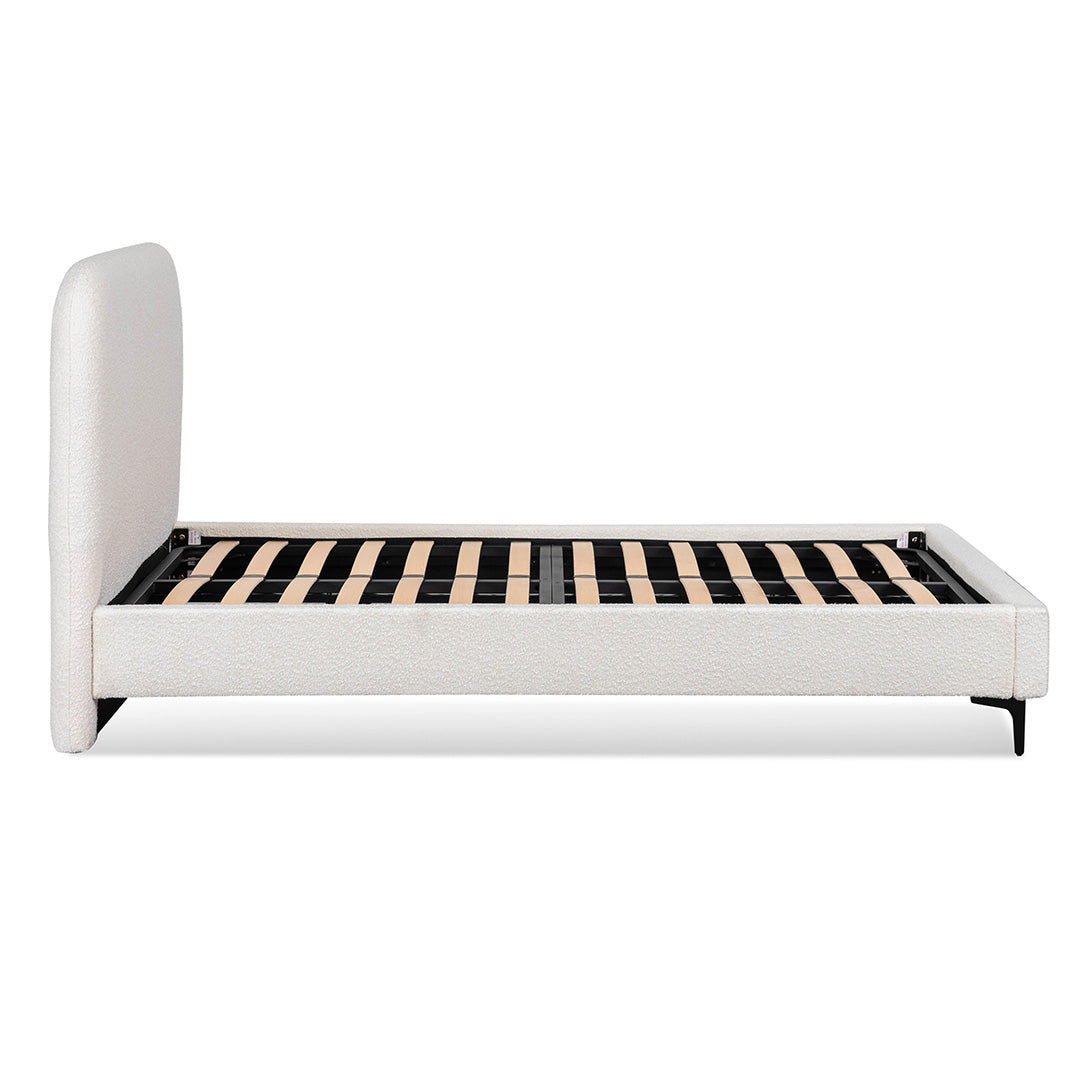 Cream White King Bed Frame