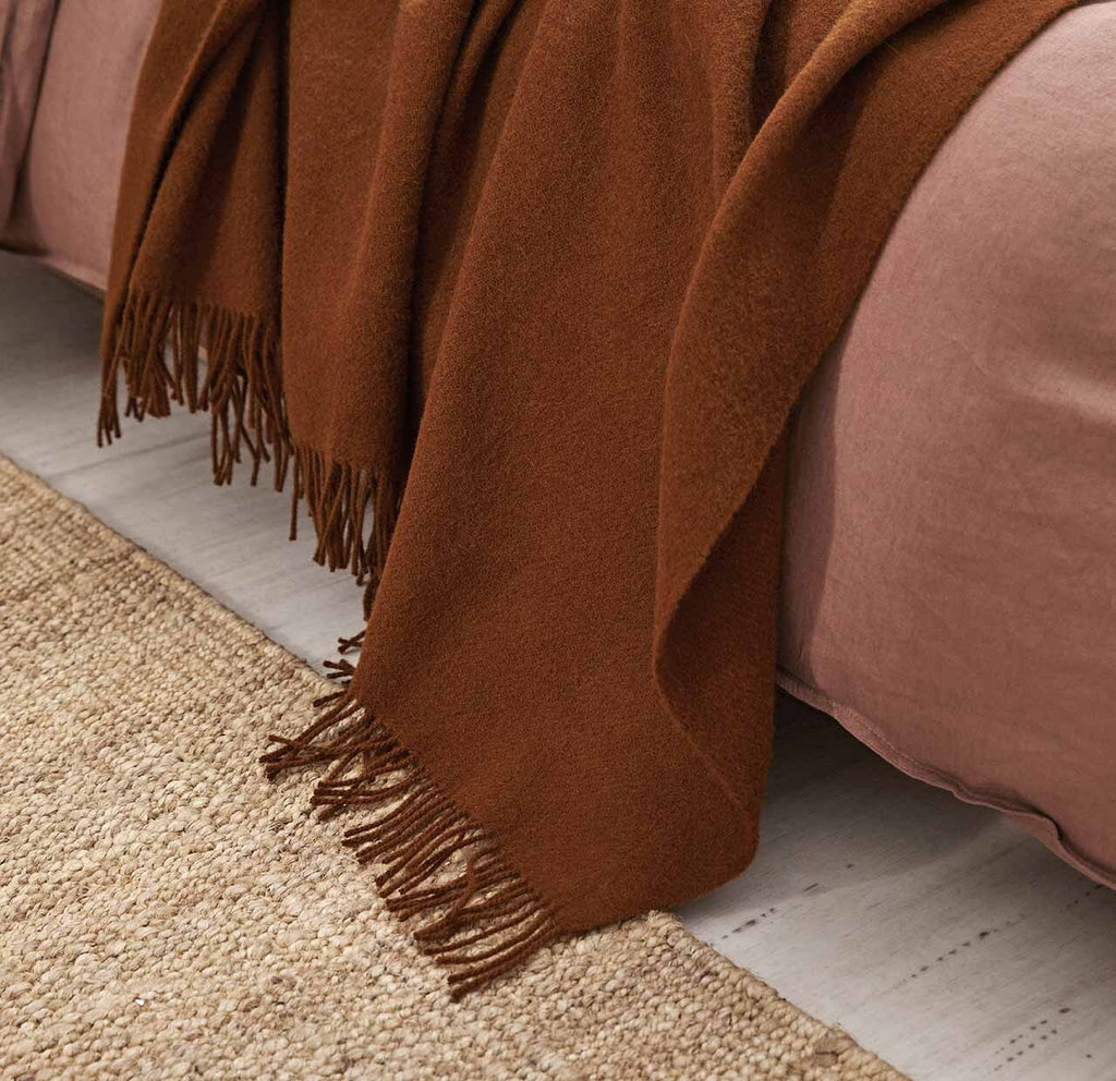 Weave Nevis Throw - Spice