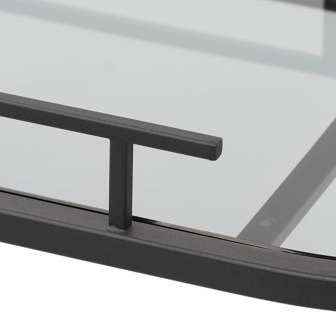 Simphony Glass Bar Cart - Black