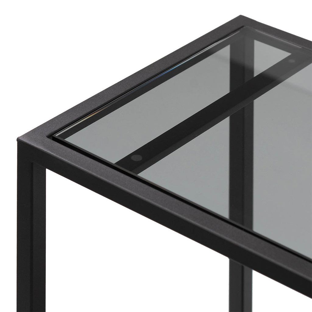 Simphony Glass Bar Cart - Black