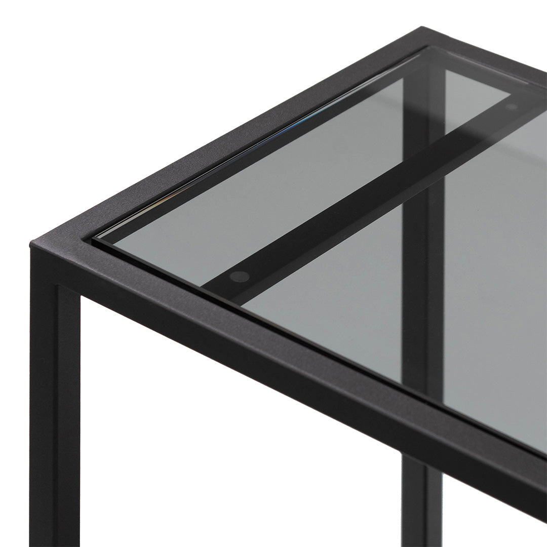 Simphony Glass Bar Cart - Black