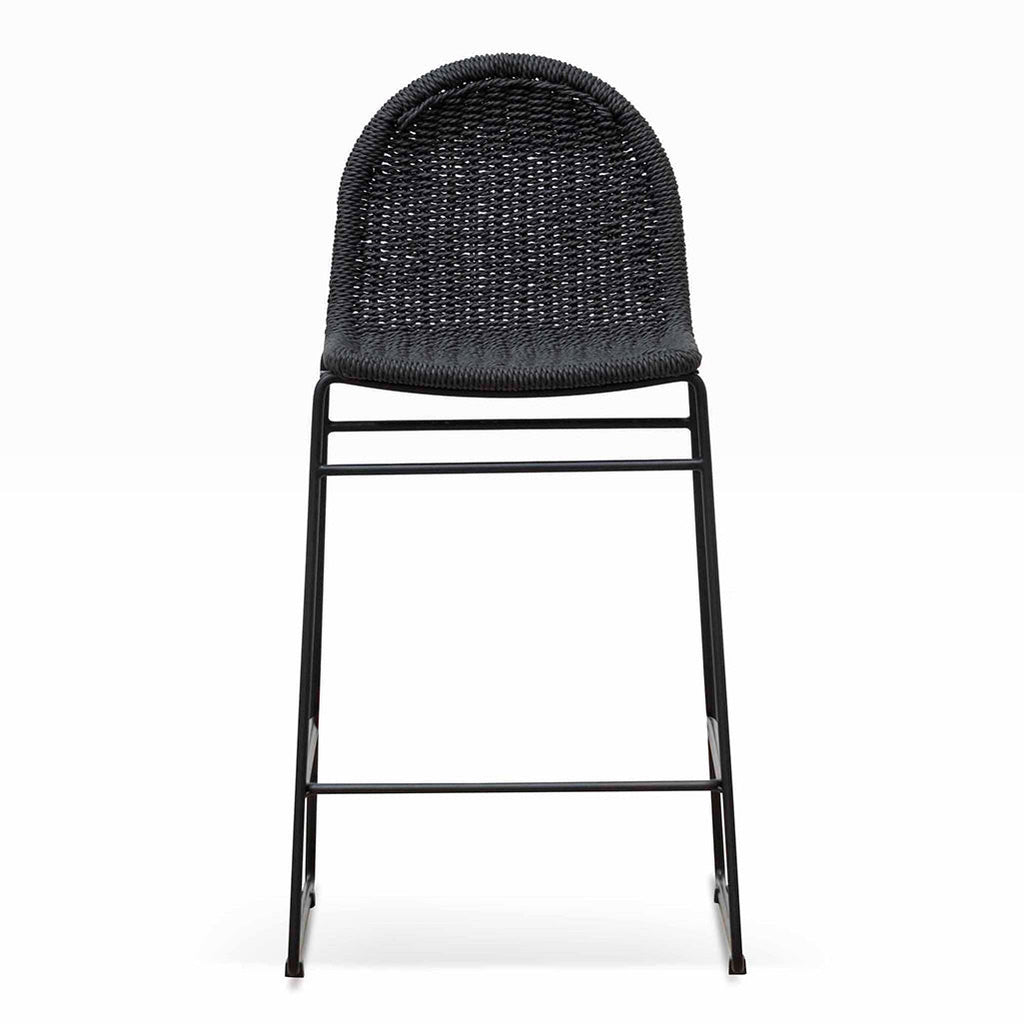 Kelton 65cm Barstool - Full Black (Set of 2)
