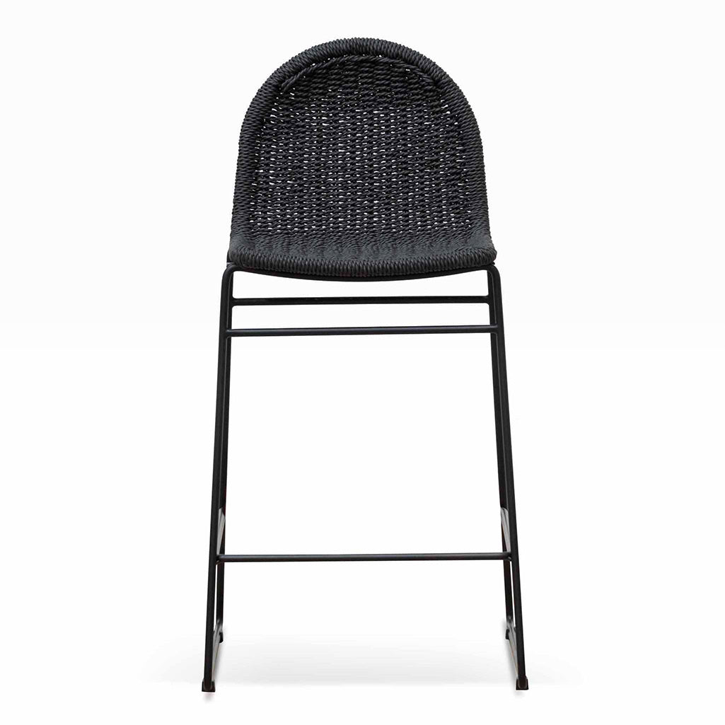 Kelton 65cm Barstool - Full Black (Set of 2)