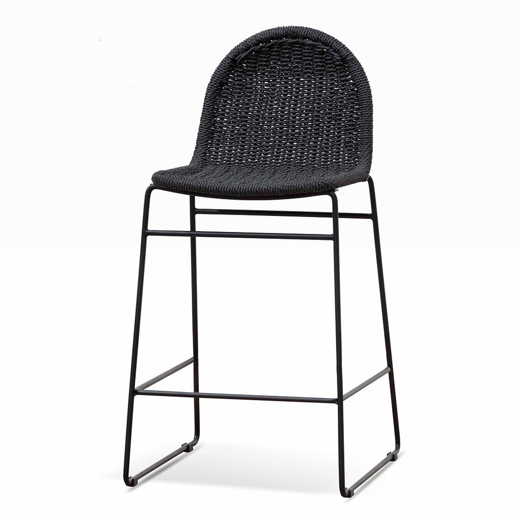Kelton 65cm Barstool - Full Black (Set of 2)