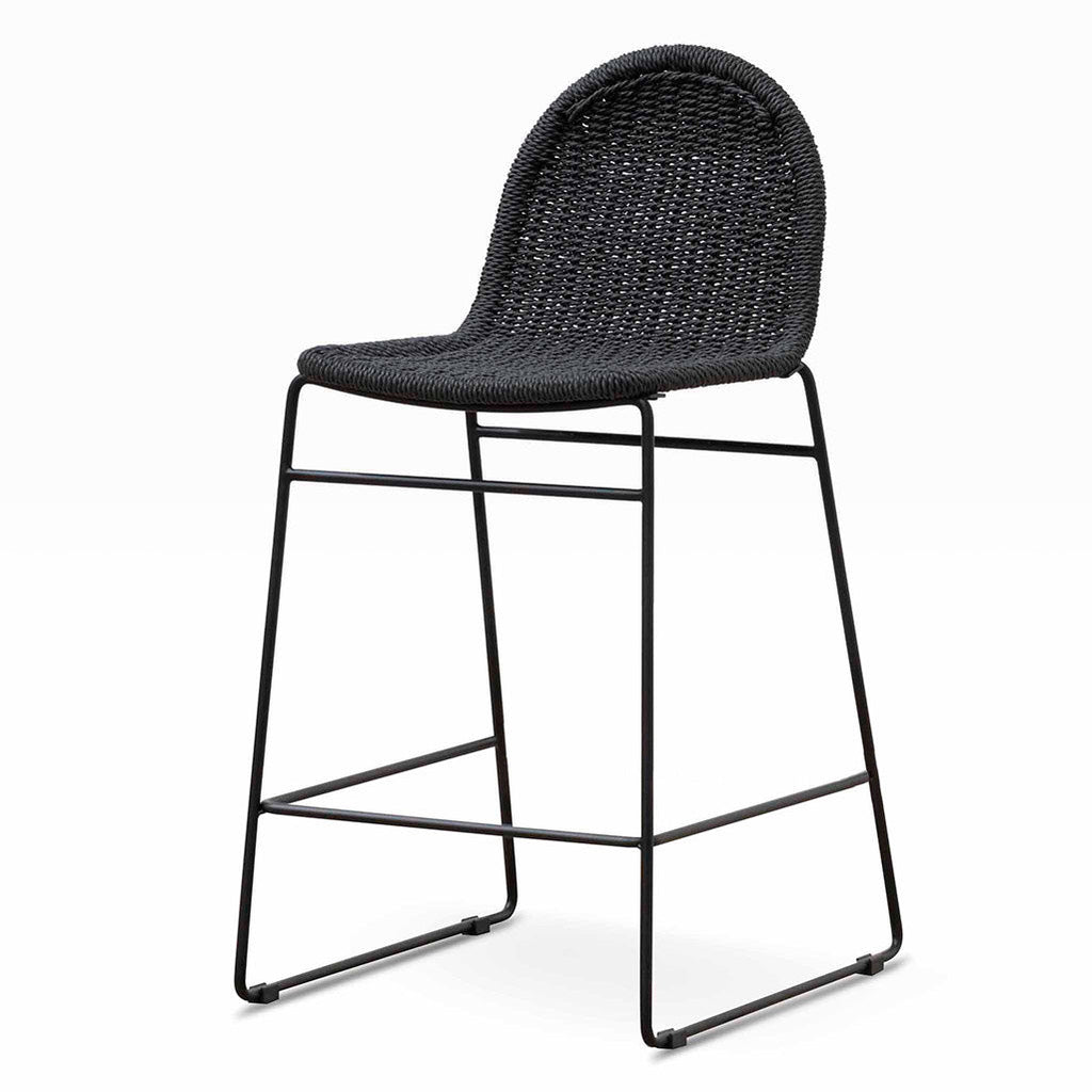 Kelton 65cm Barstool - Full Black (Set of 2)