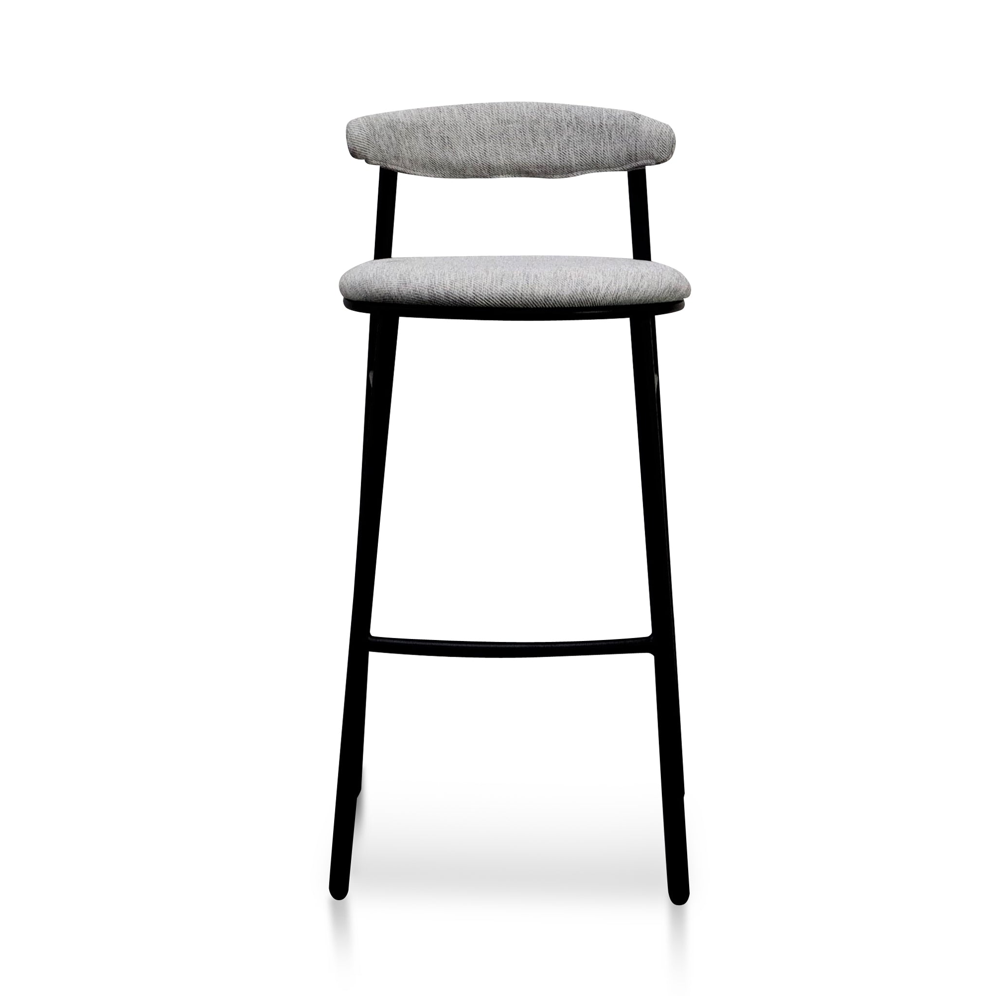 Oneal Fabric Bar Stool - Silver Grey (Set of 2)