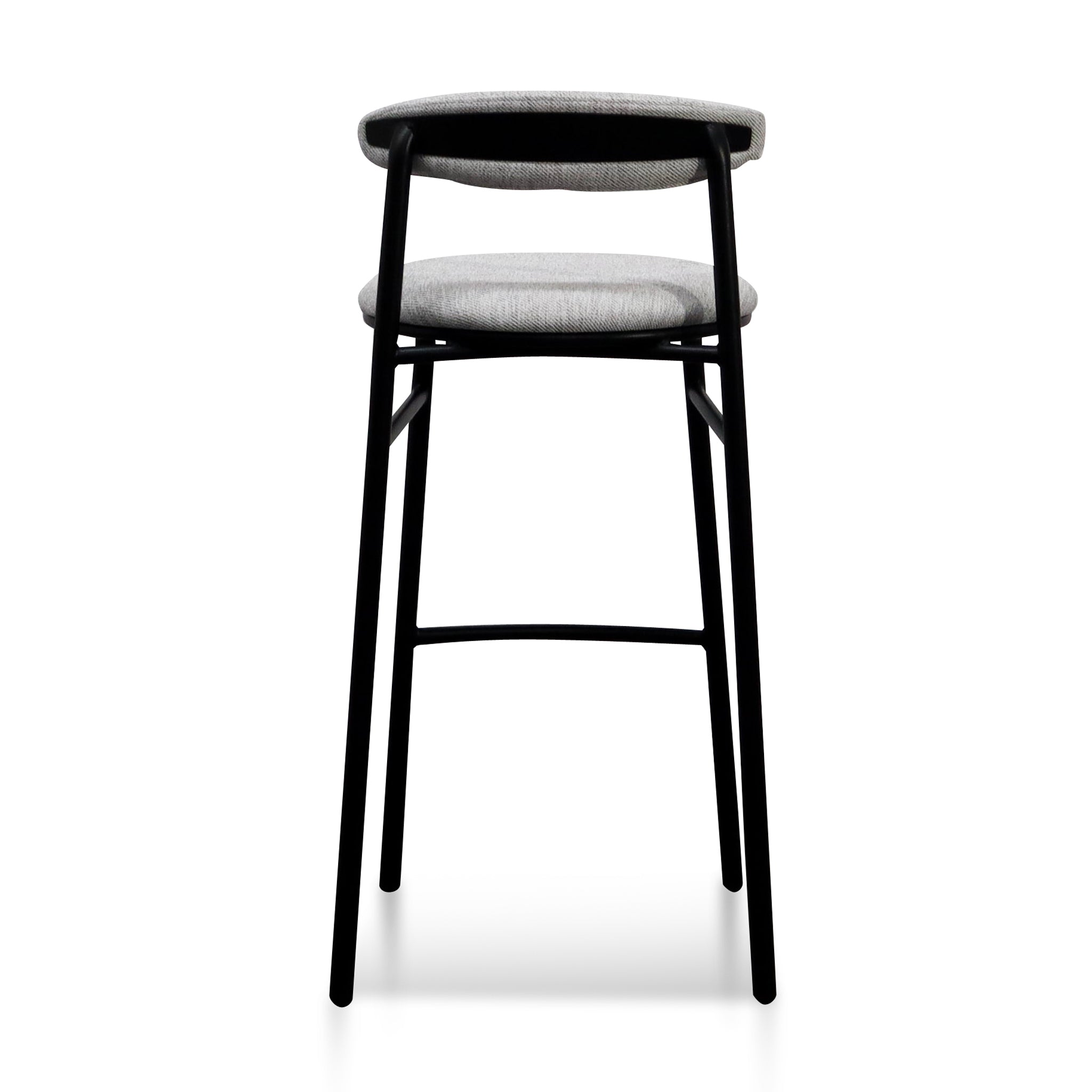 Oneal Fabric Bar Stool - Silver Grey (Set of 2)