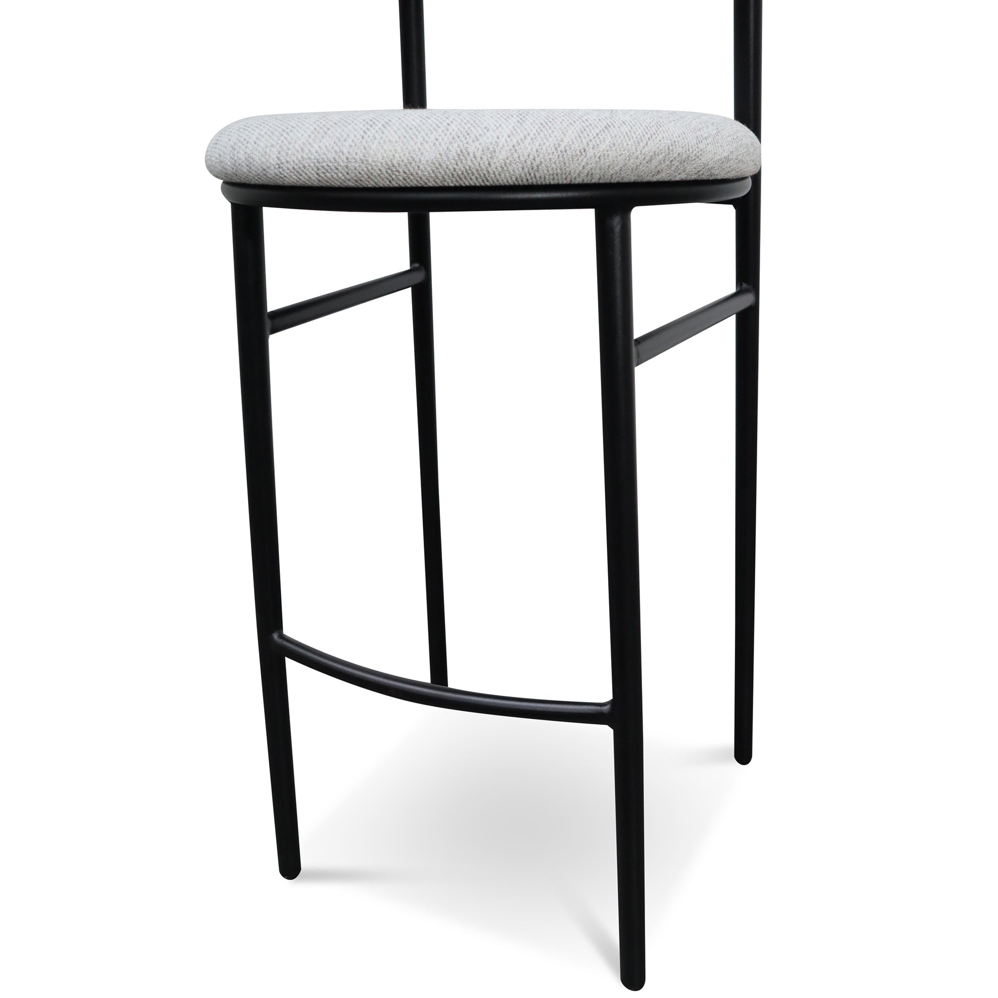 Oneal Fabric Bar Stool - Silver Grey (Set of 2)