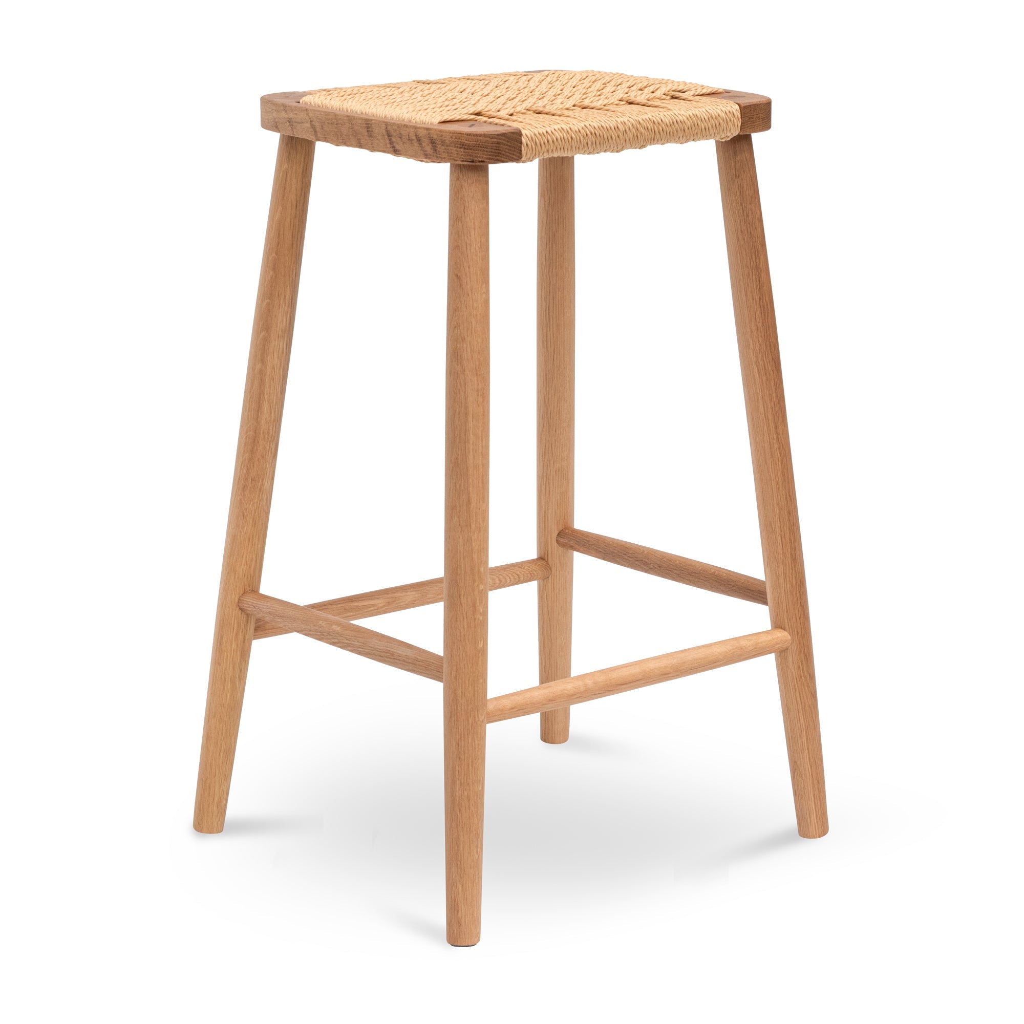 65cm Rattan Bar Stool - Natural