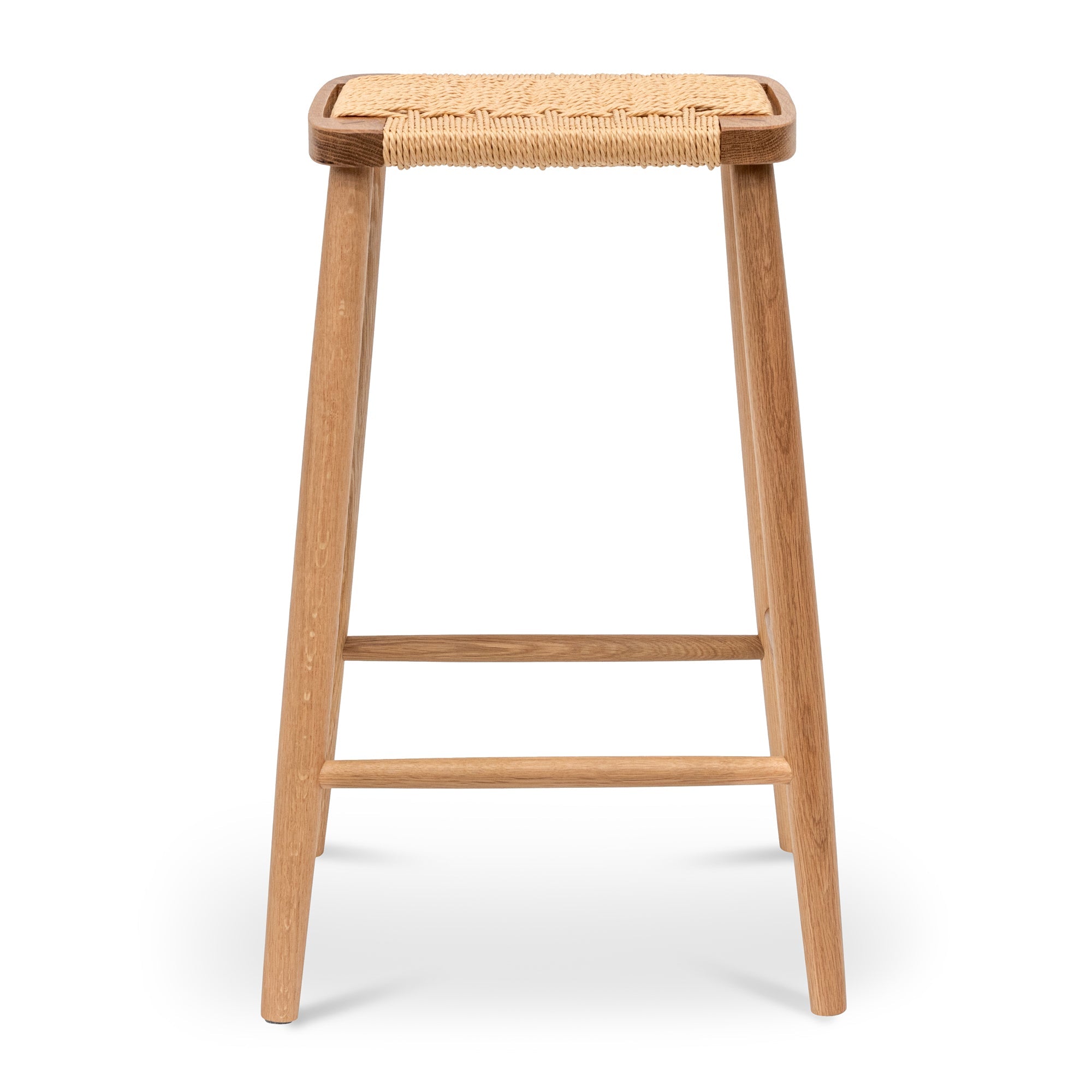 65cm Rattan Bar Stool - Natural