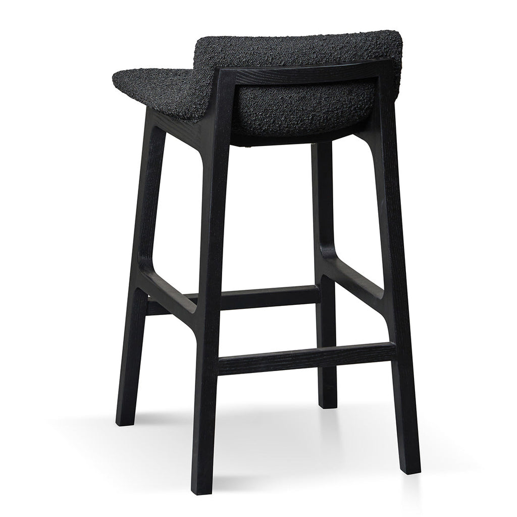 James 65cm Bar Stool - Full Black
