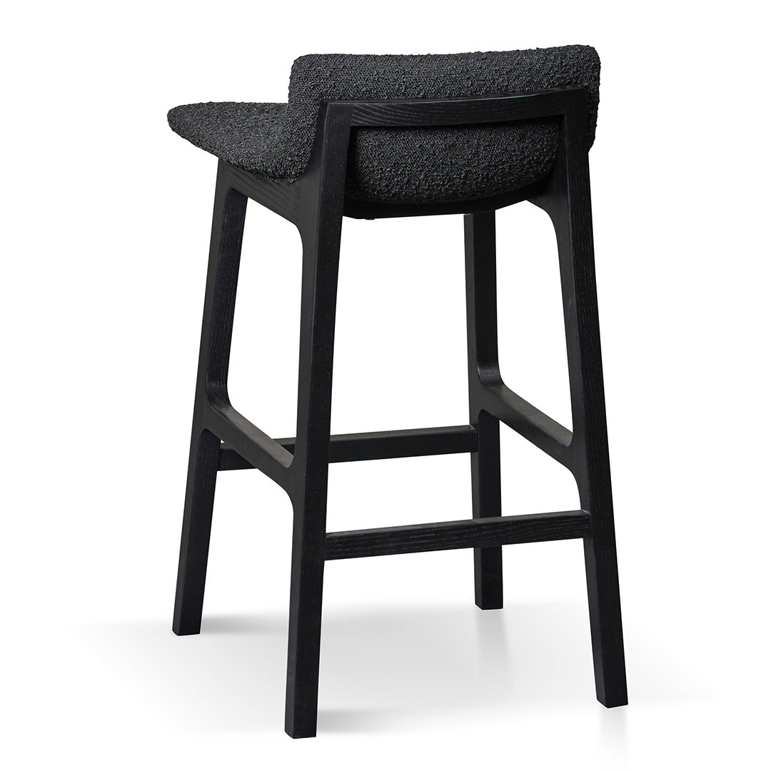 James 65cm Bar Stool - Full Black