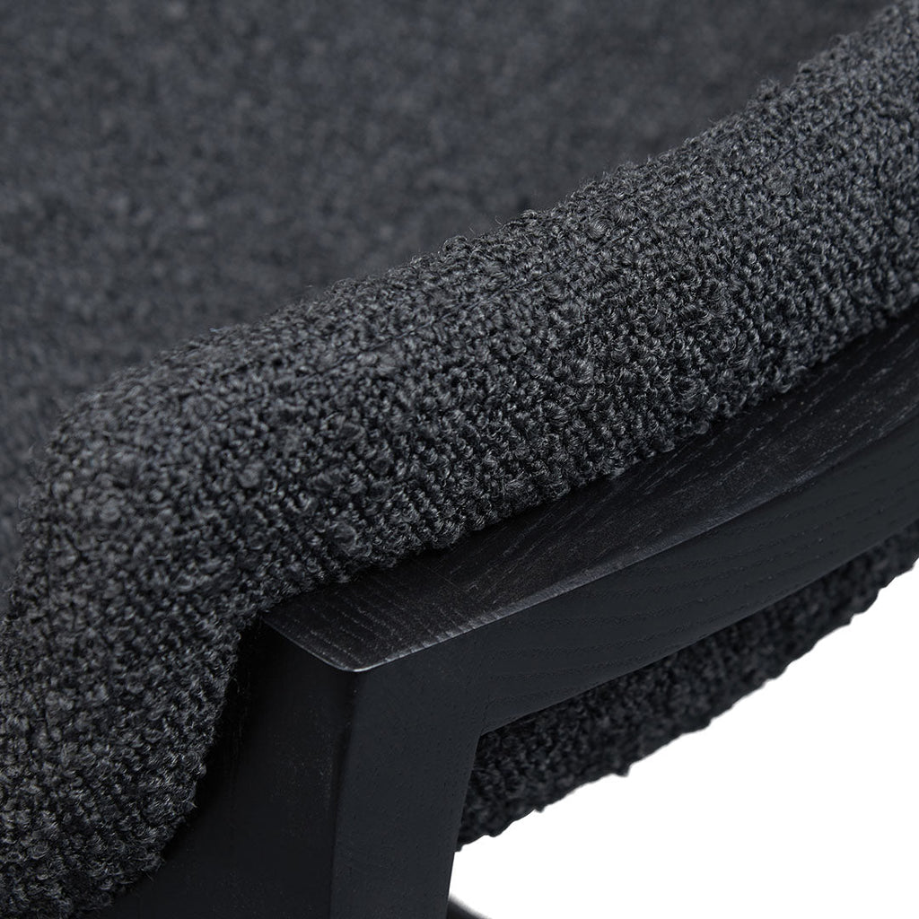 James 65cm Bar Stool - Full Black