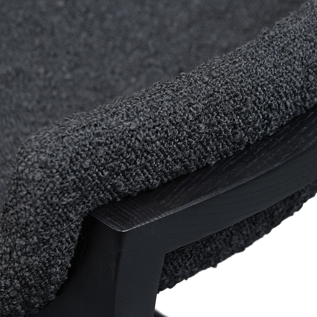 James 65cm Bar Stool - Full Black