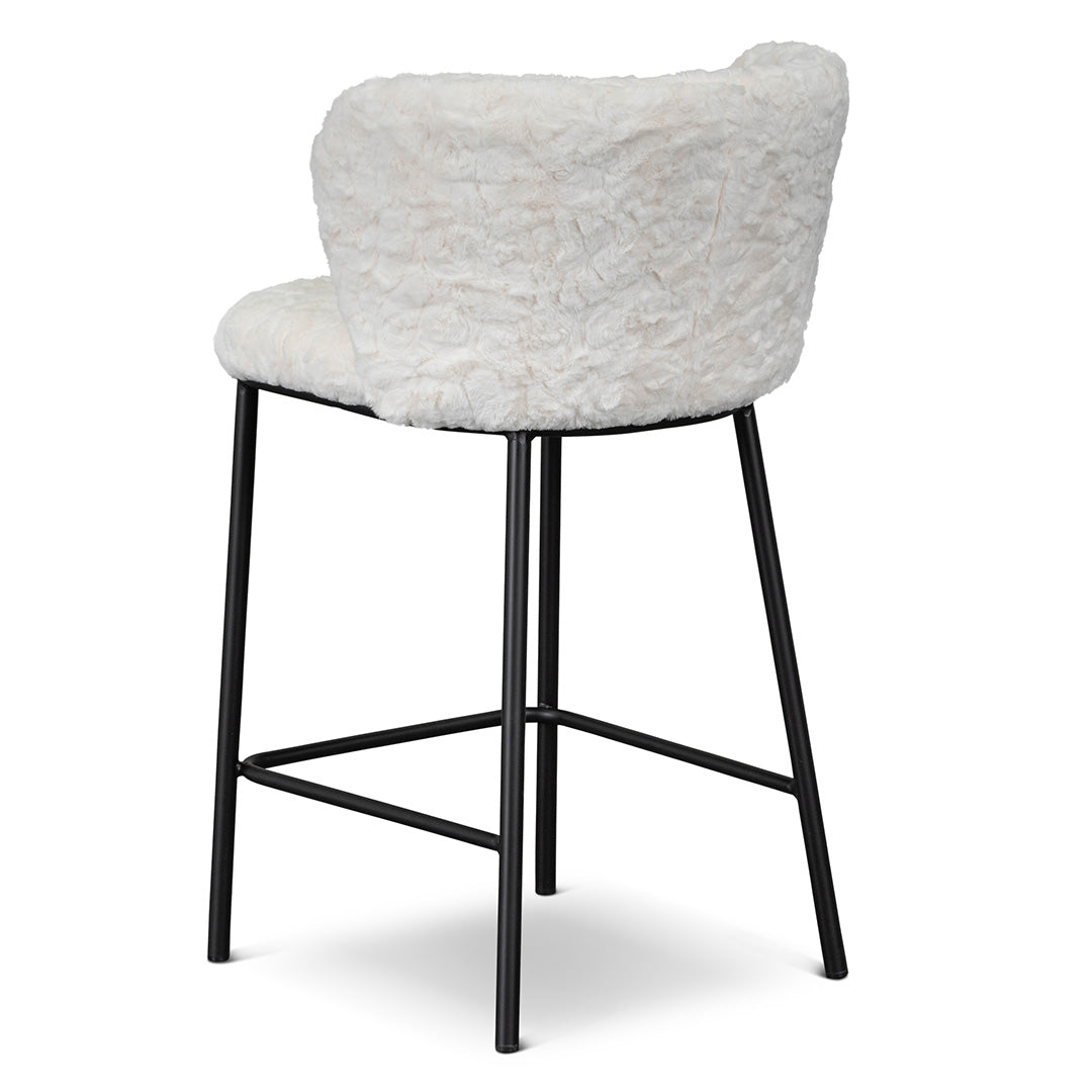 Flossie Fabric Bar Stool - Cloud Fur (Set of 2)