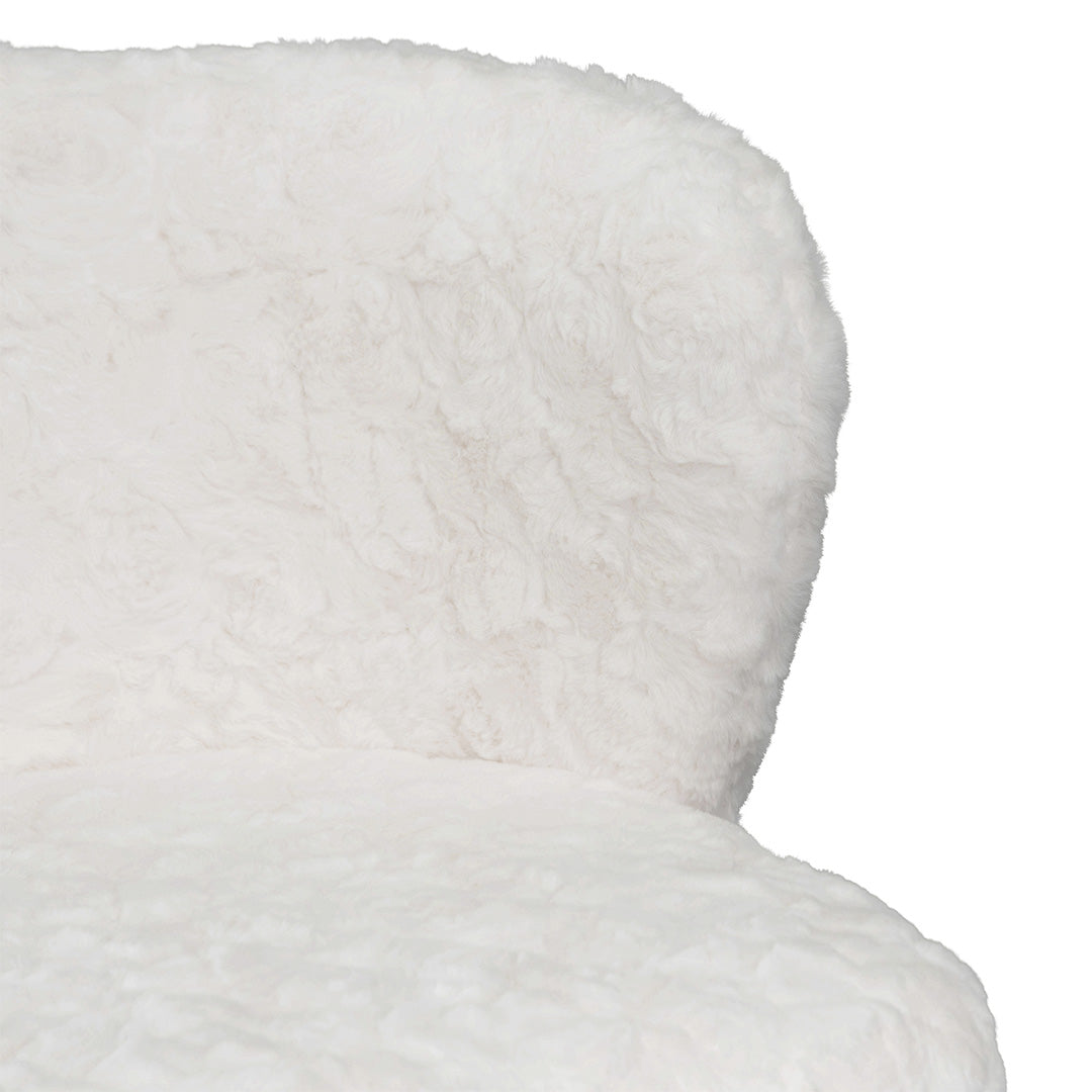 Flossie Fabric Bar Stool - Cloud Fur (Set of 2)