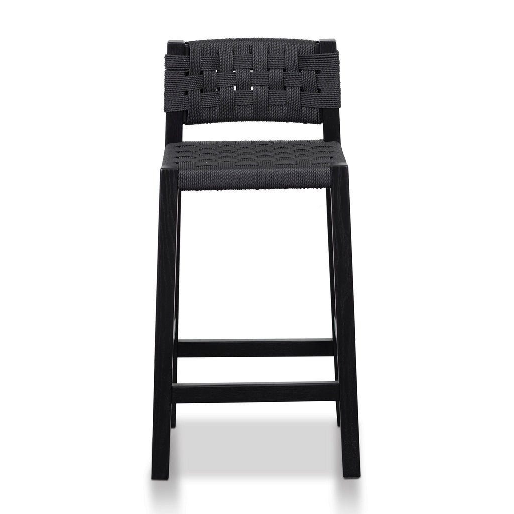 Larsen Rattan Bar Stool - Black