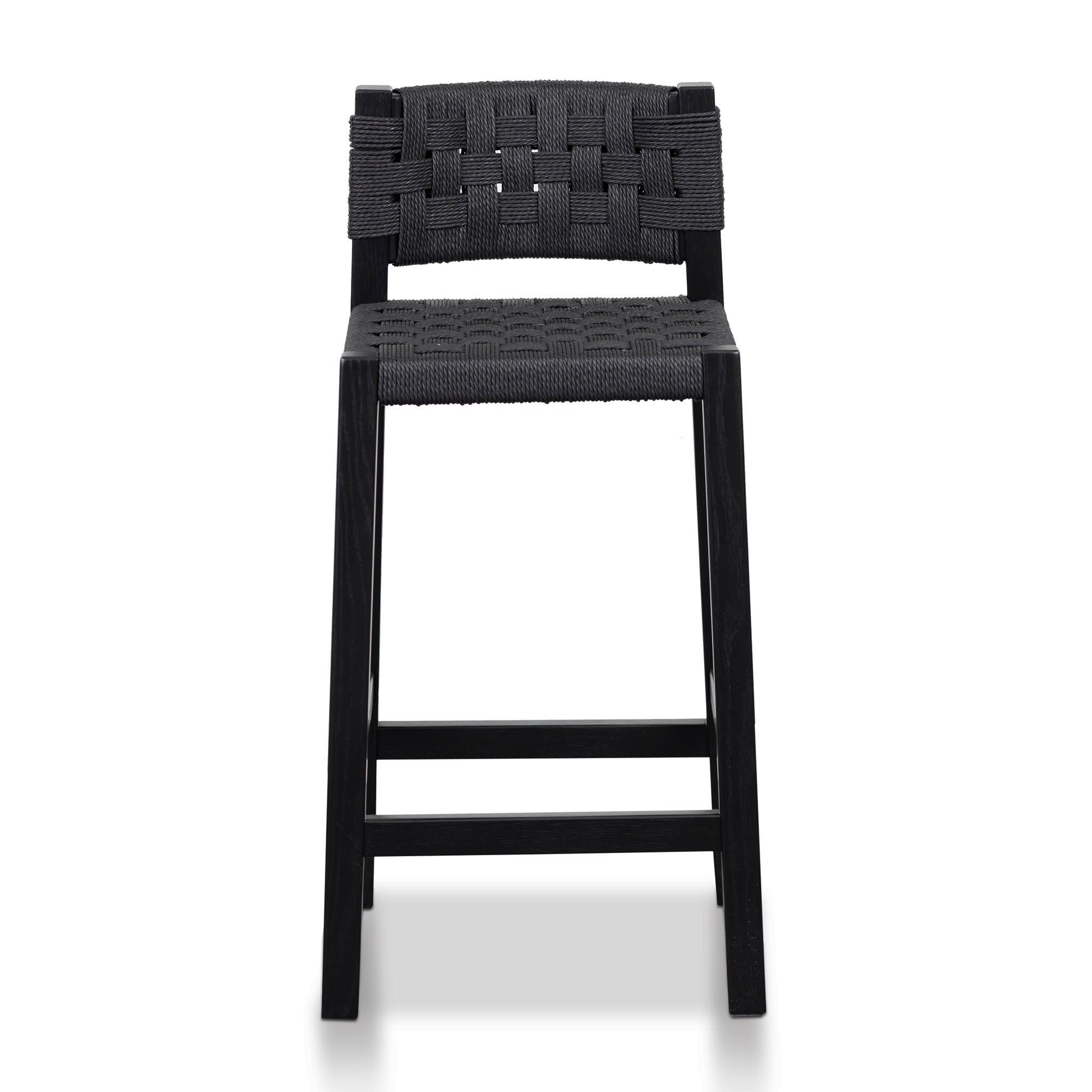 Larsen Rattan Bar Stool - Black