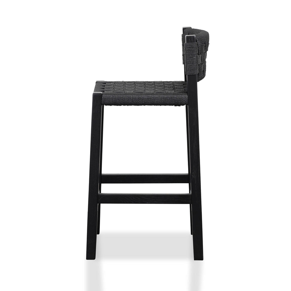 Larsen Rattan Bar Stool - Black