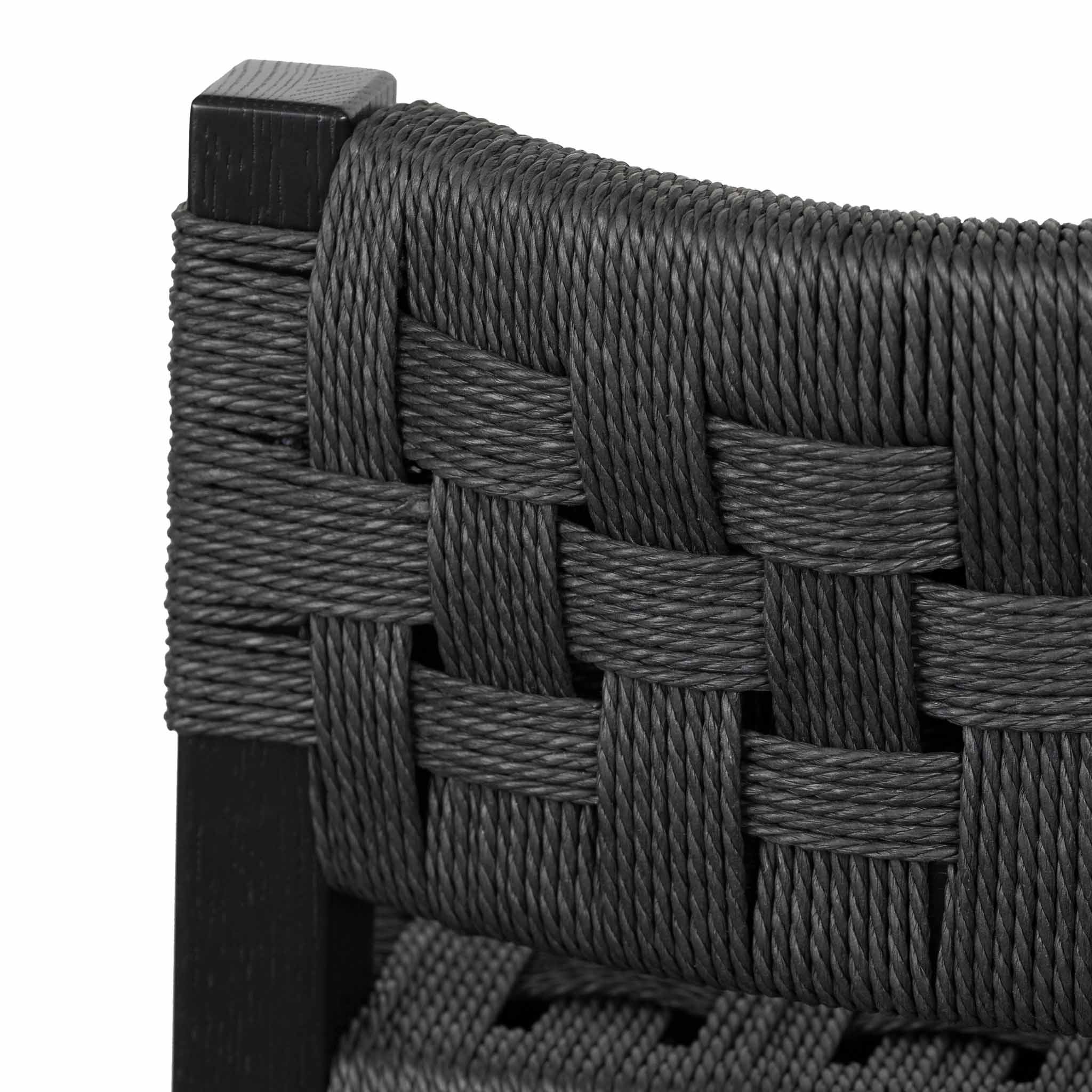 Larsen Rattan Bar Stool - Black