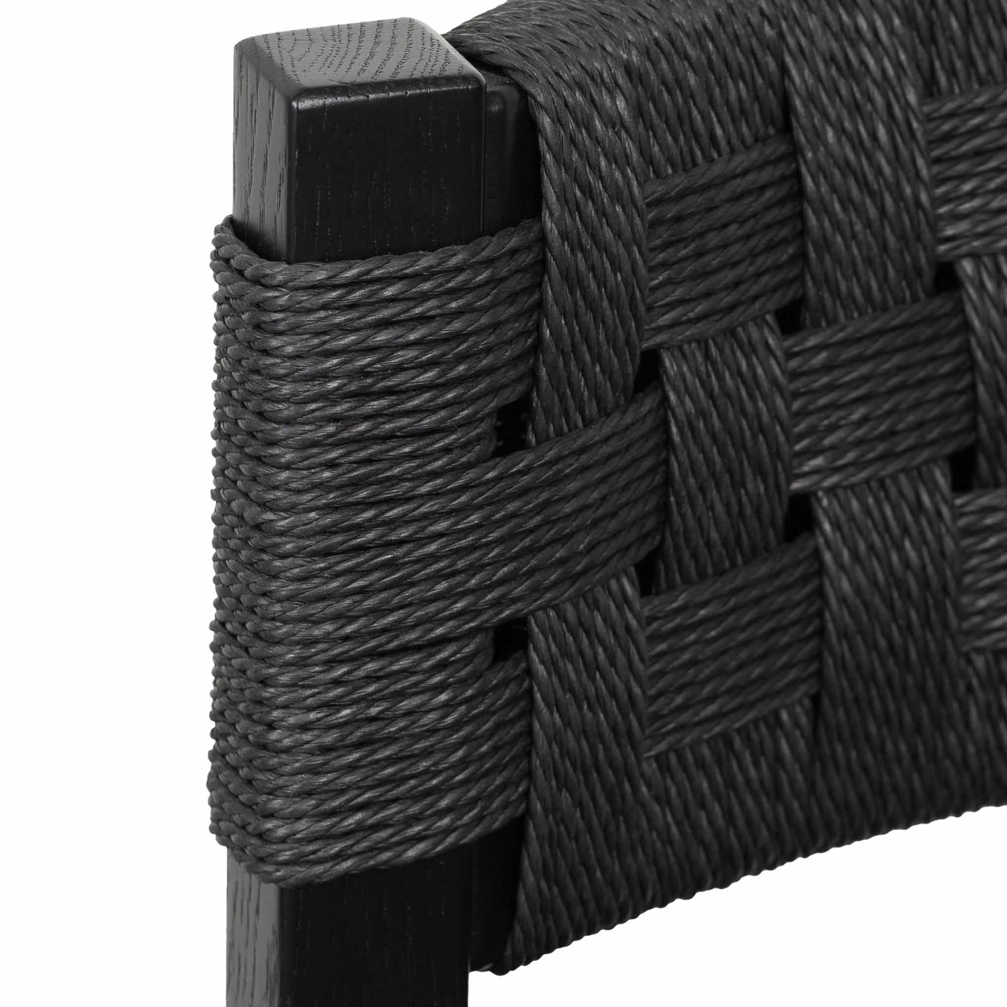 Larsen Rattan Bar Stool - Black