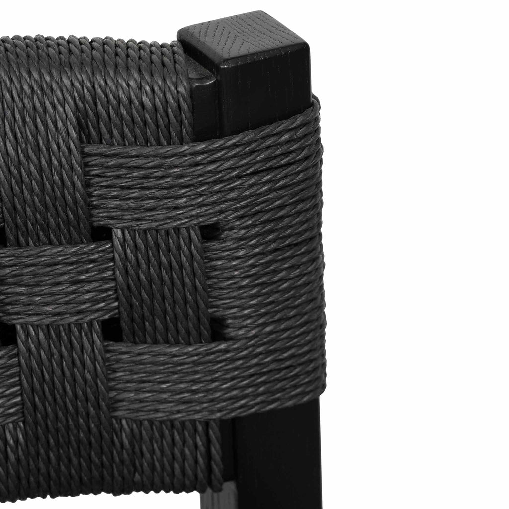 Larsen Rattan Bar Stool - Black