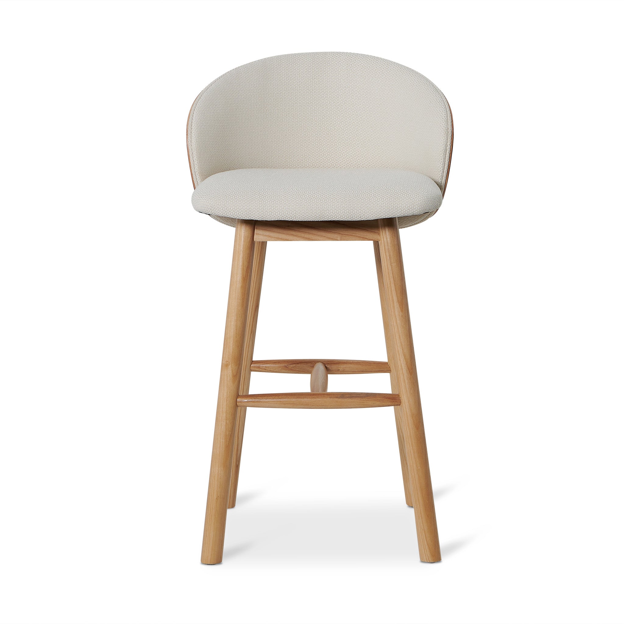 Lennox 65cm Natural Bar Stool - Beige