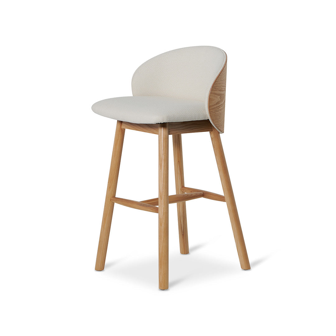 Lennox 65cm Natural Bar Stool - Beige