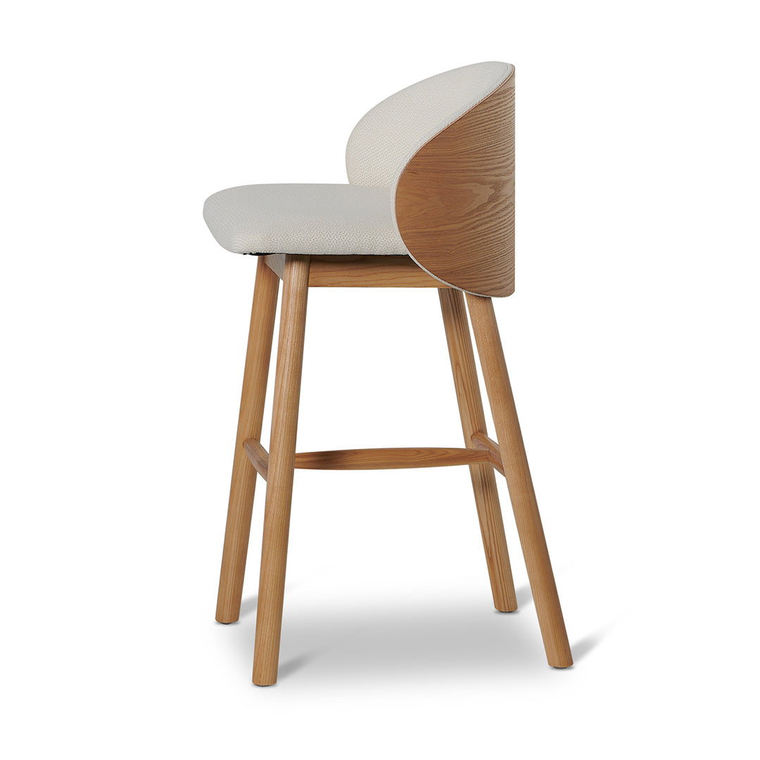 Lennox 65cm Natural Bar Stool - Beige