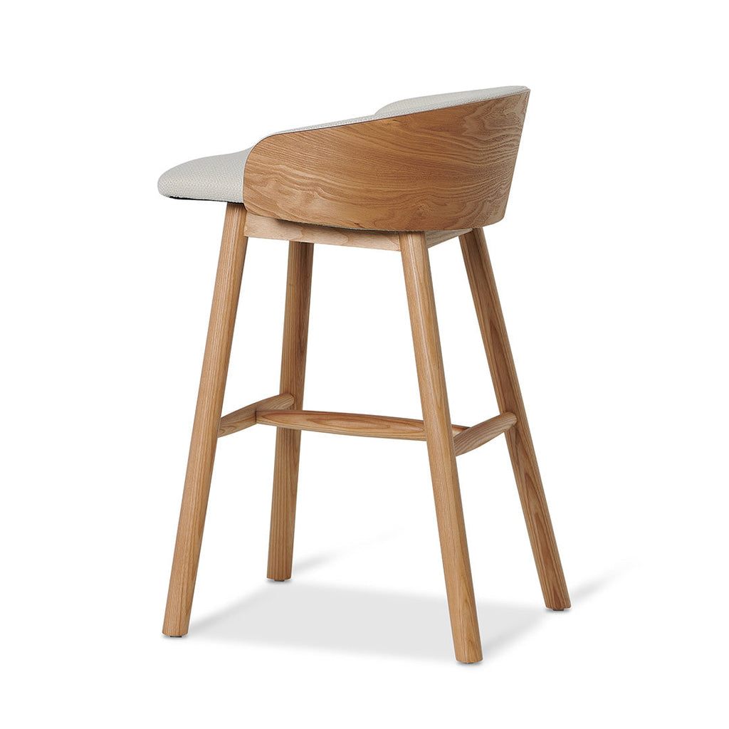Selena 65cm Natural Bar Stool - Beige