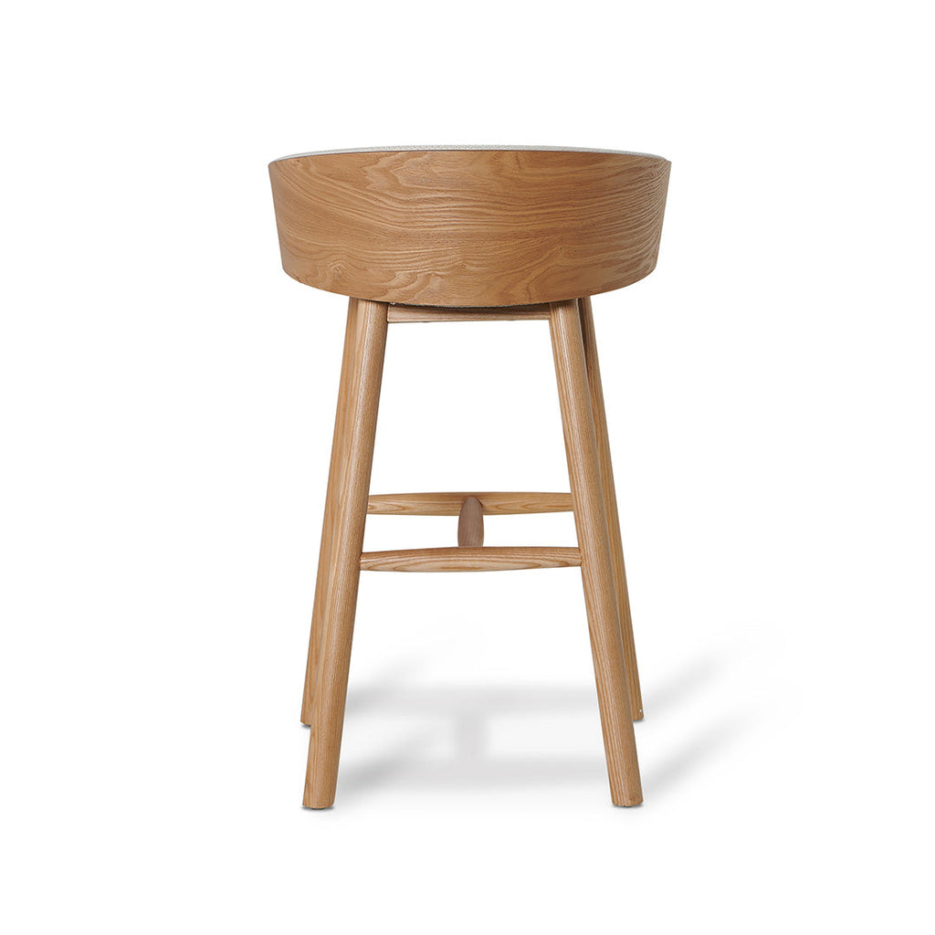 Selena 65cm Natural Bar Stool - Beige