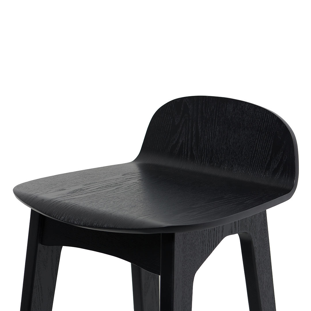 Tegan 65cm Bar Stool - Full Black