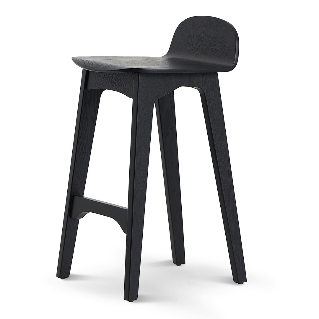 Tegan 65cm Bar Stool - Full Black