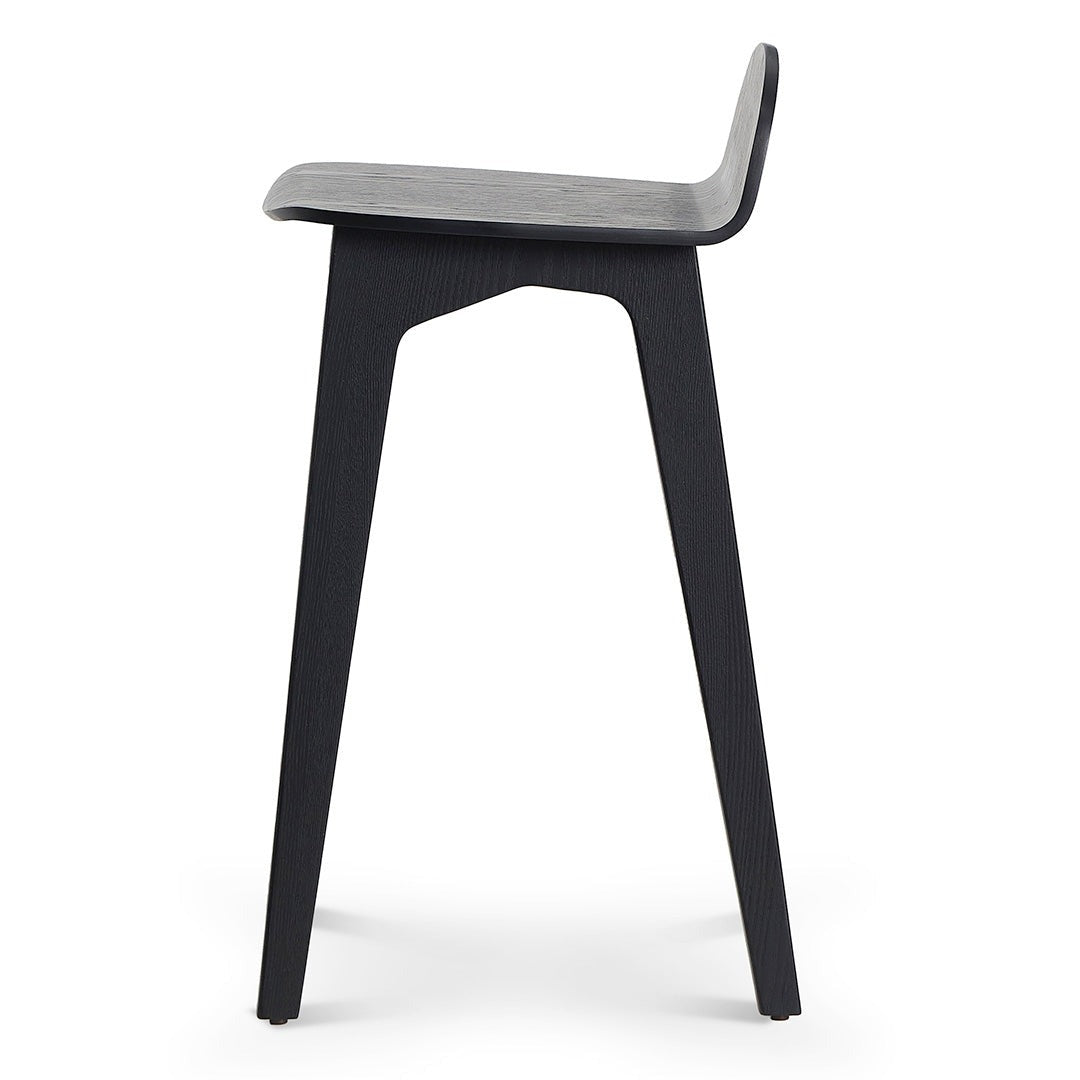 Tegan 65cm Bar Stool - Full Black