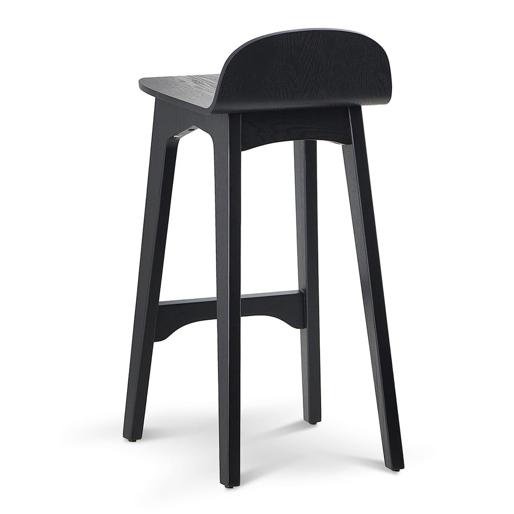 Tegan 65cm Bar Stool - Full Black
