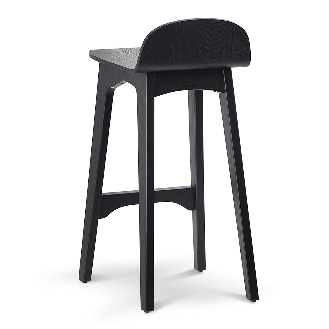 Tegan 65cm Bar Stool - Full Black