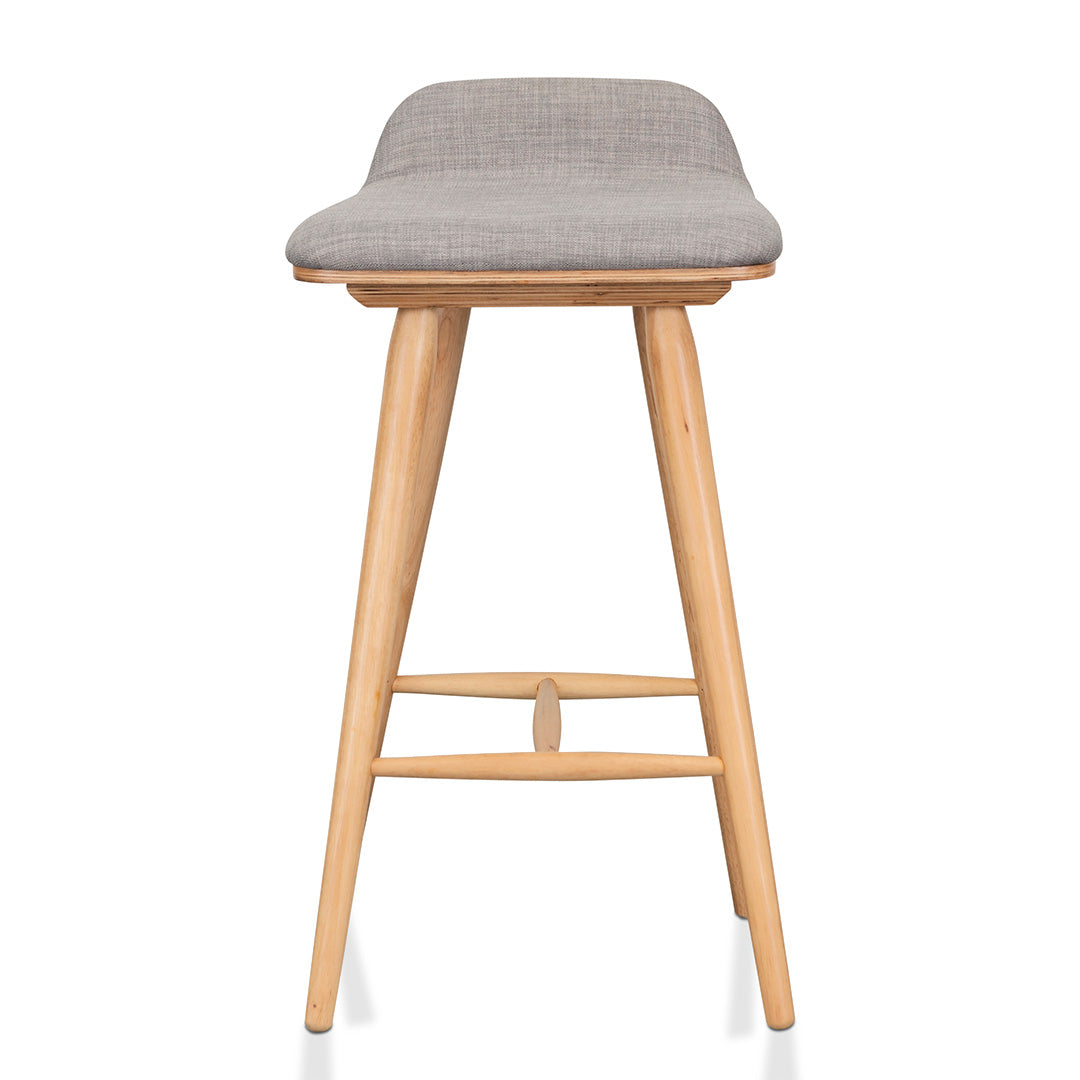 Harris 65cm Bar Stool - Grey - Natural