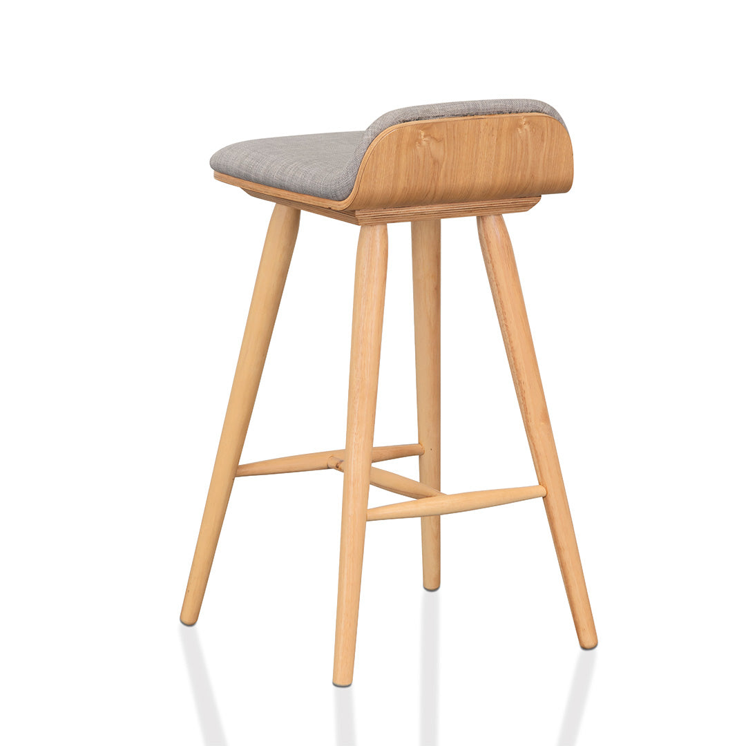 Harris 65cm Bar Stool - Grey - Natural