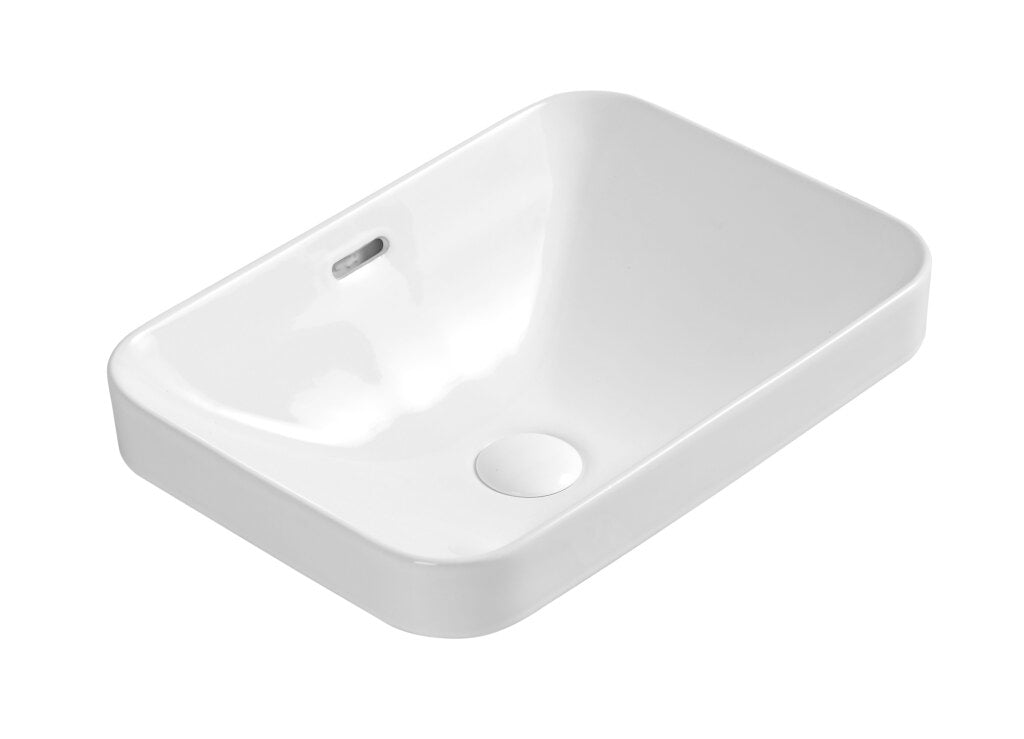 Xenia Barlee Gloss White Semi Inset Basin