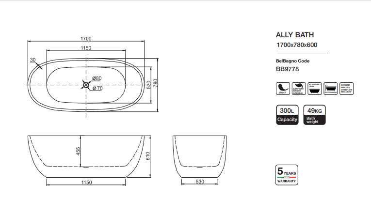 Belbagno ALLY 1700MM BB9778 pic5
