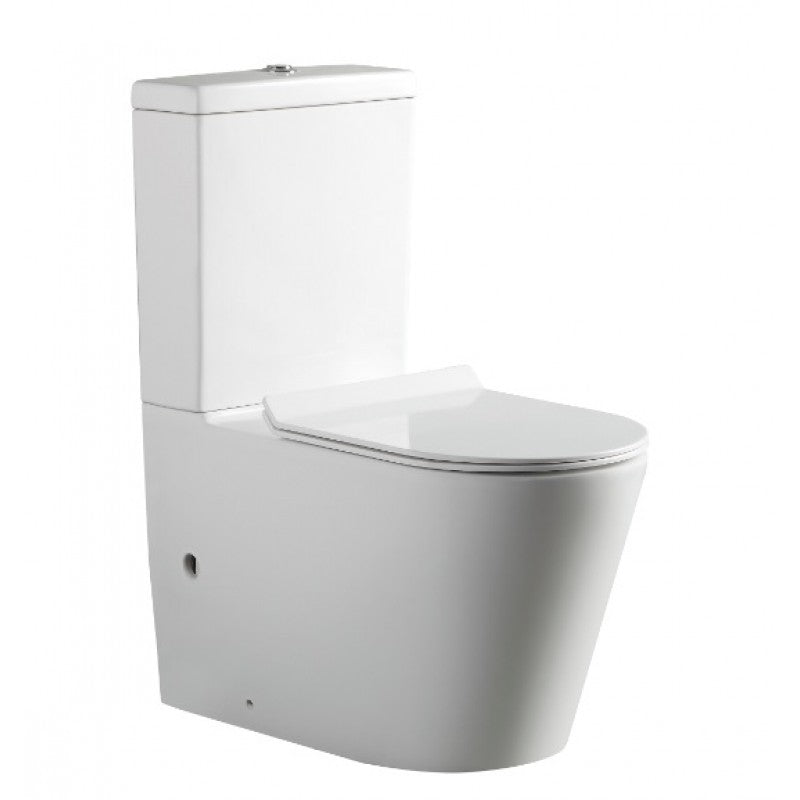 Belbagno FLAY-R RIMLESS NANO GLAZE TOILET SUITE BB007CPR pic1