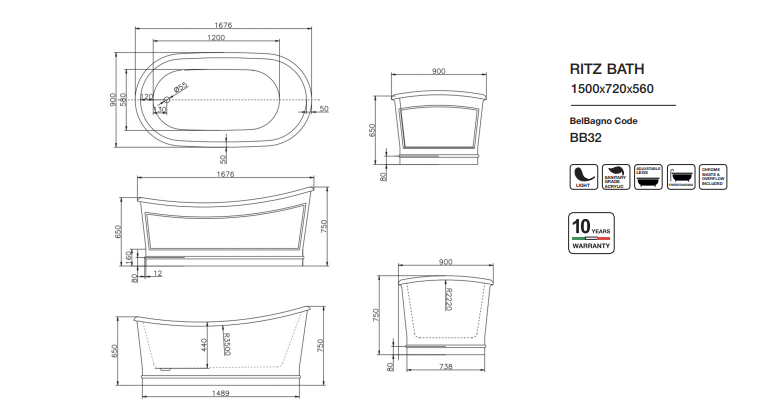 Belbagno RITZ Matt Grey BB32BB32-MATT Grey pic6