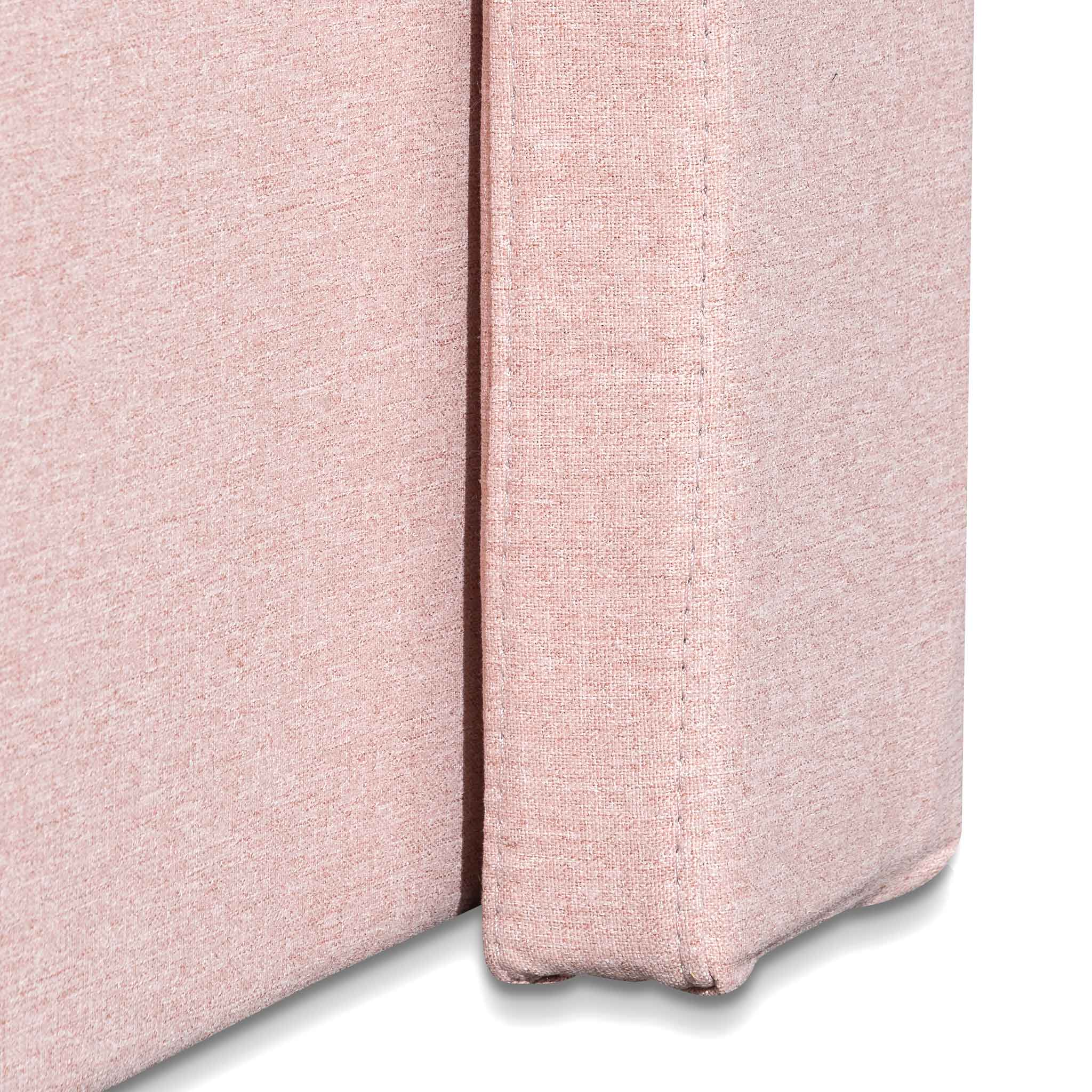 Betsy King Bed - Blush Pink with Storage