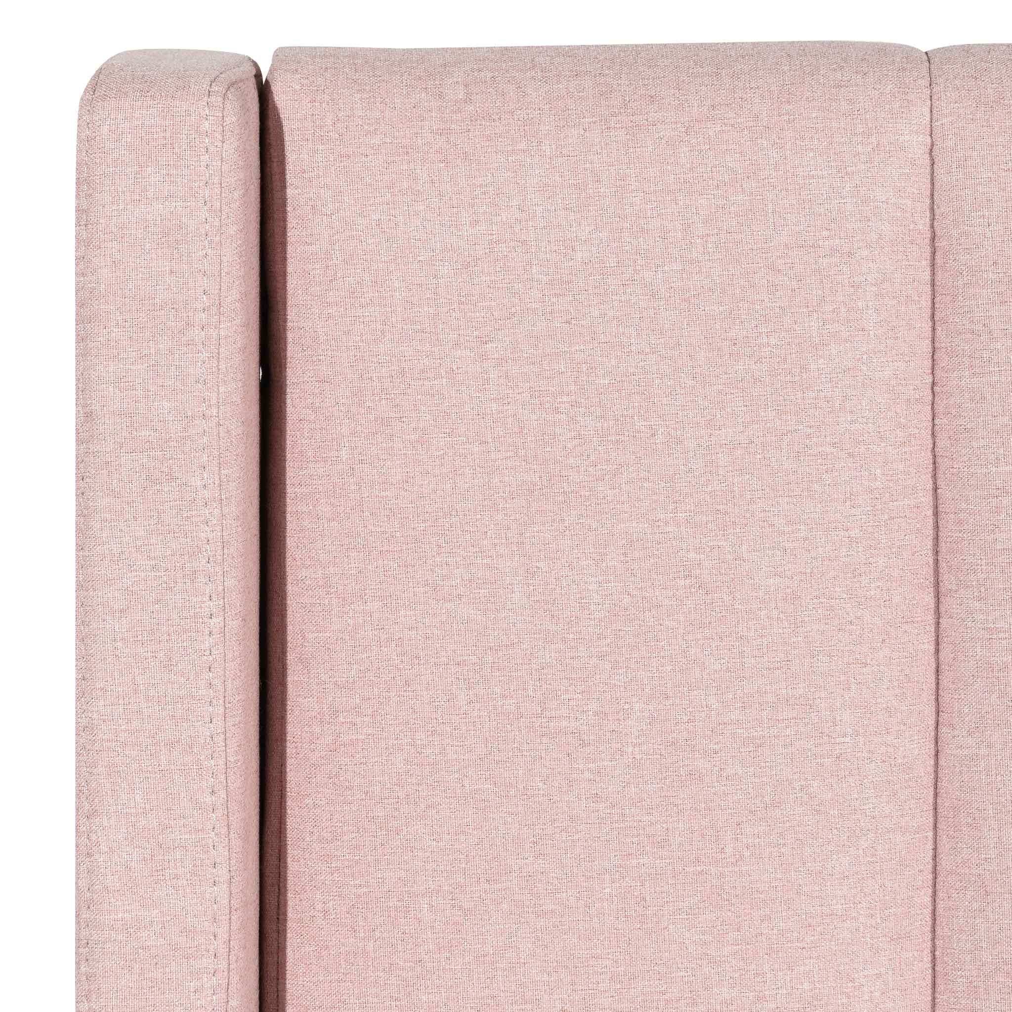 Betsy King Bed - Blush Pink with Storage